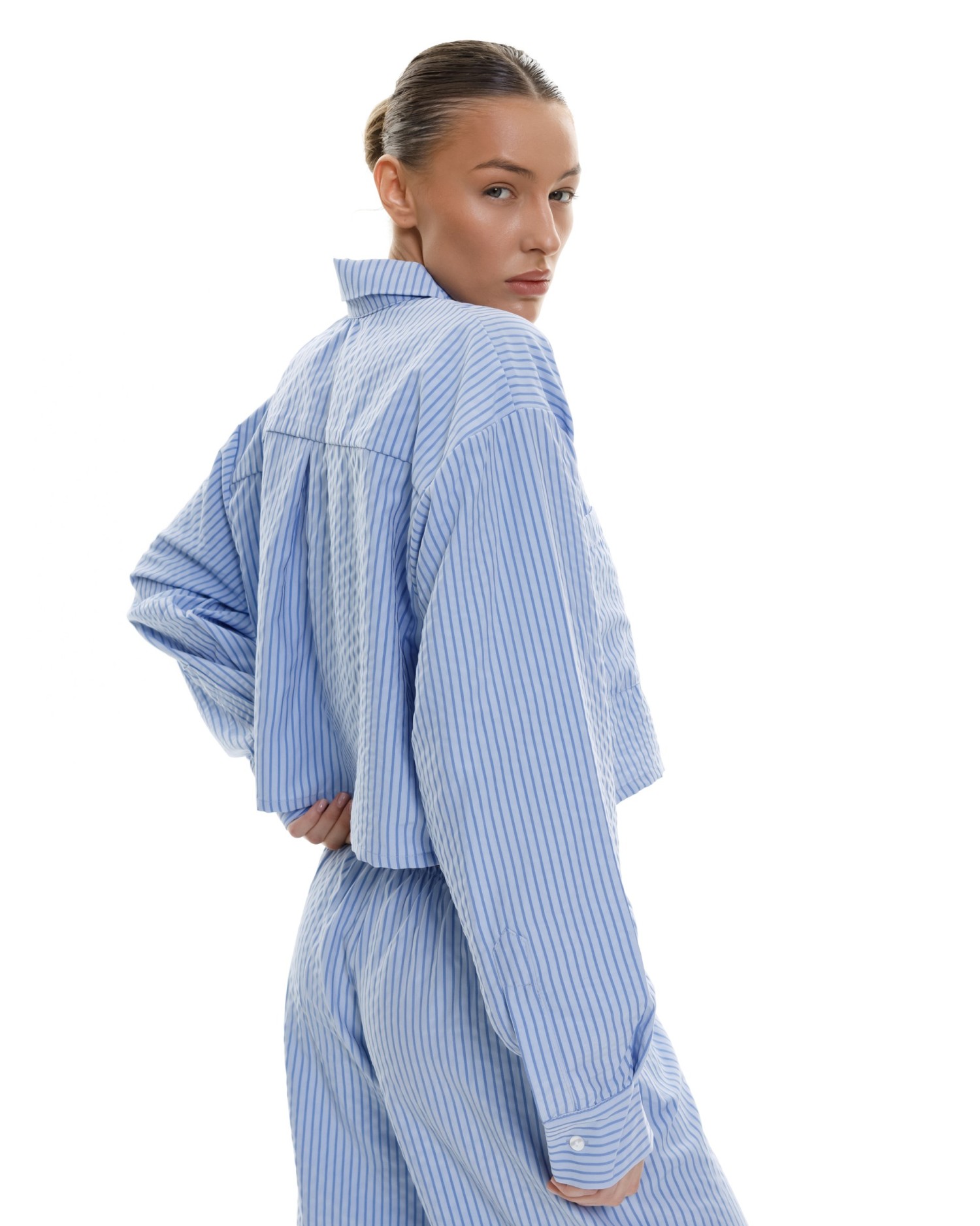 Пижама в полоску MAISON CLOSE Blue