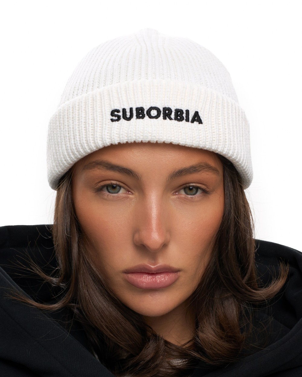 Шапка бини SUBORBIA Name White