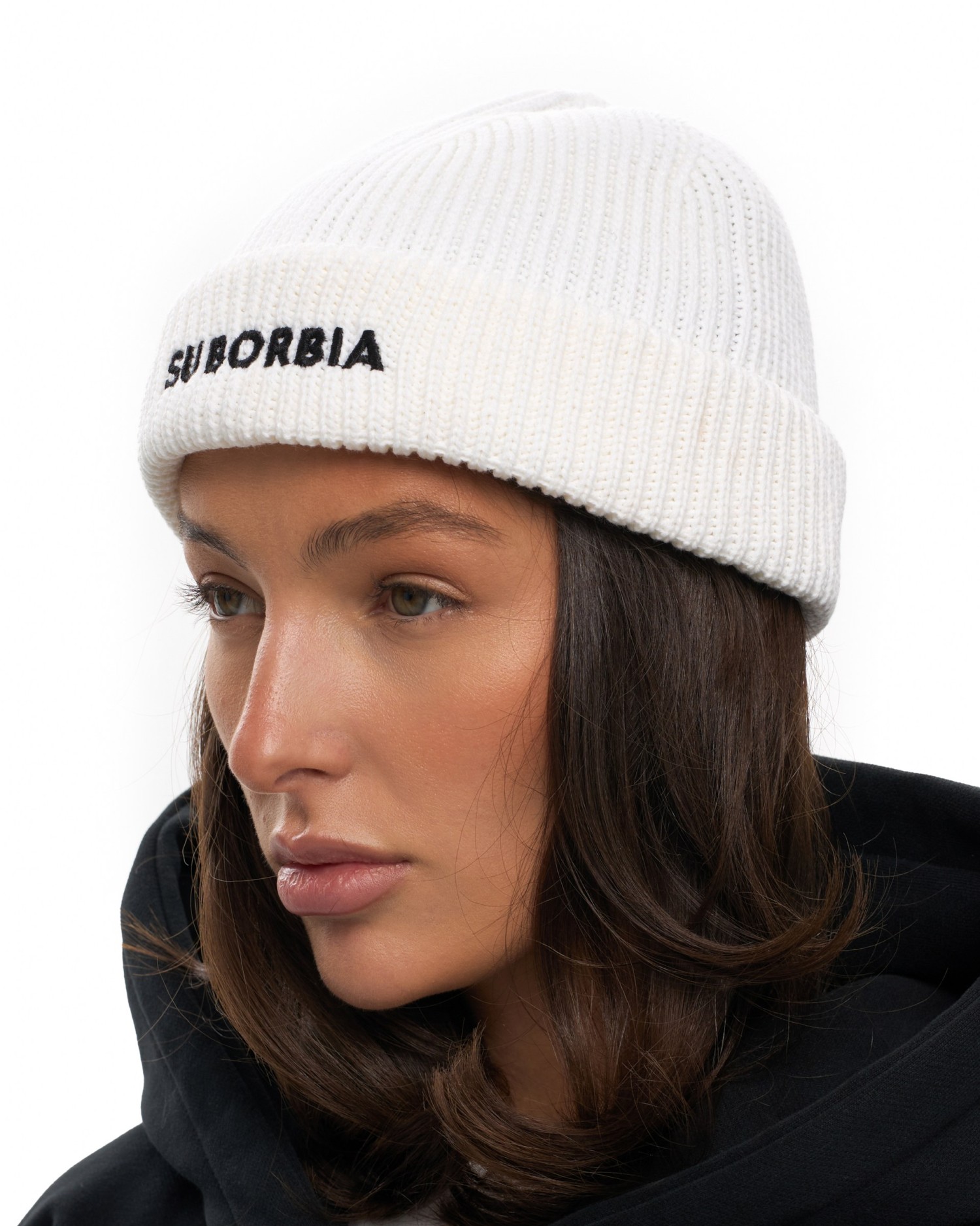 Шапка бини SUBORBIA Name White