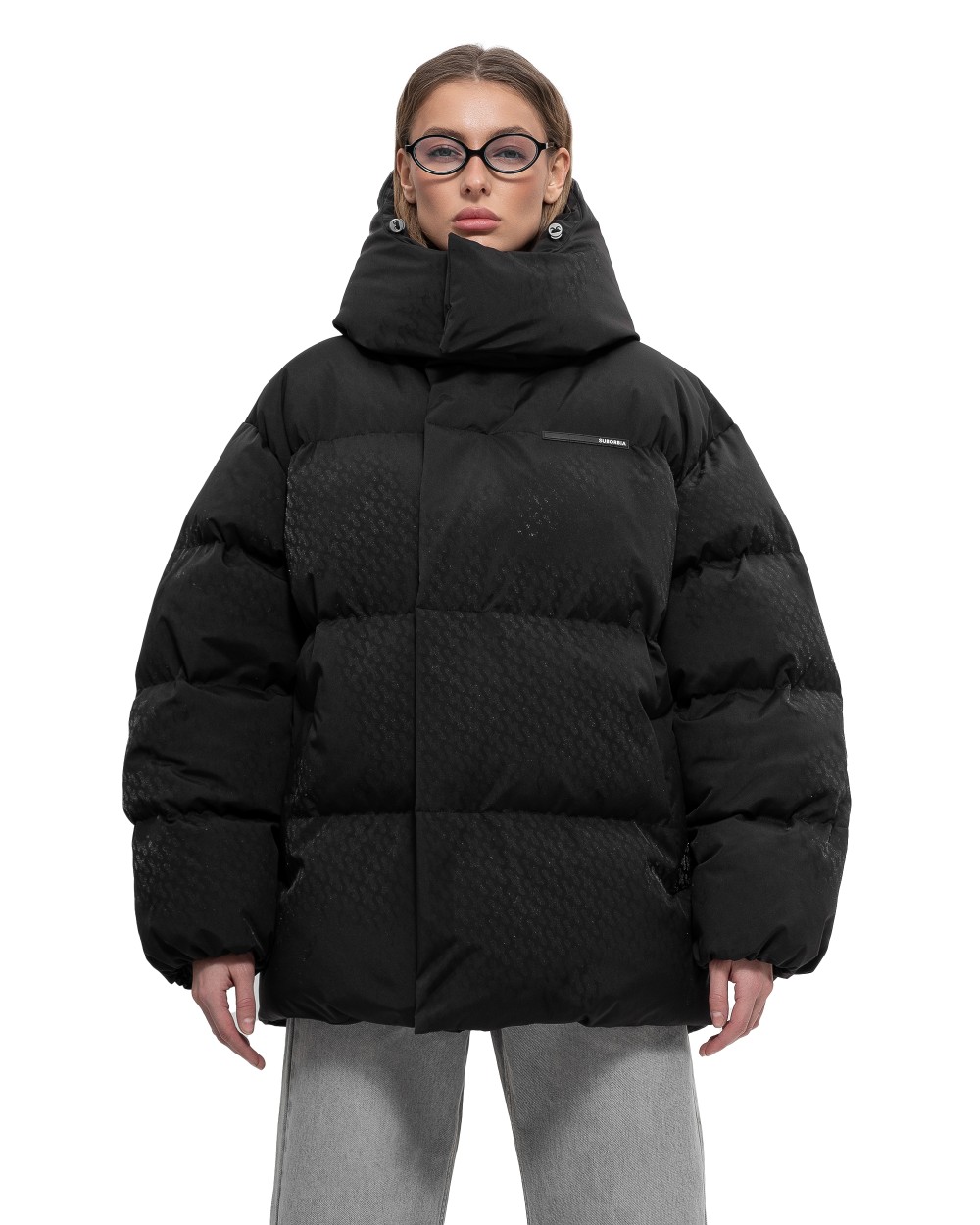 Пуховик PATTERN ANG Black