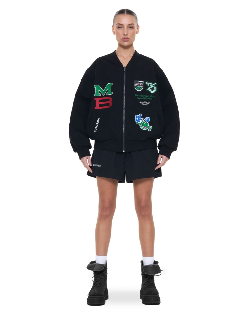 Бомбер MEDIA BASKET Black