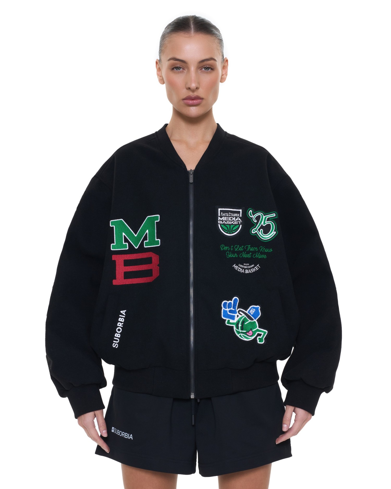 Бомбер MEDIA BASKET Black