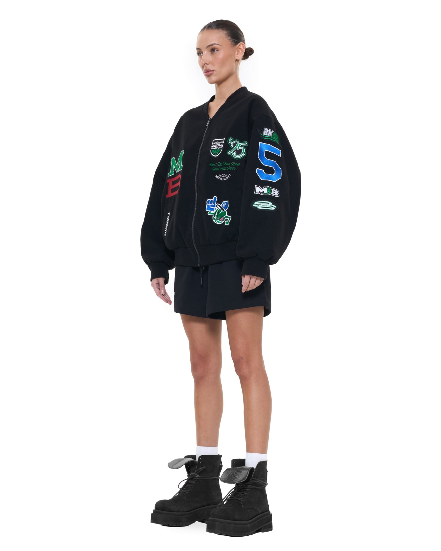 Бомбер MEDIA BASKET Black