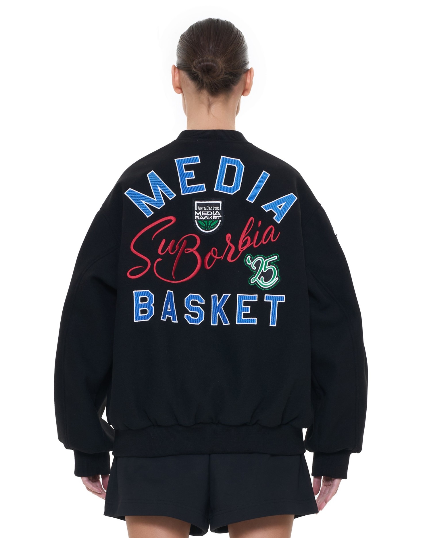 Бомбер MEDIA BASKET Black