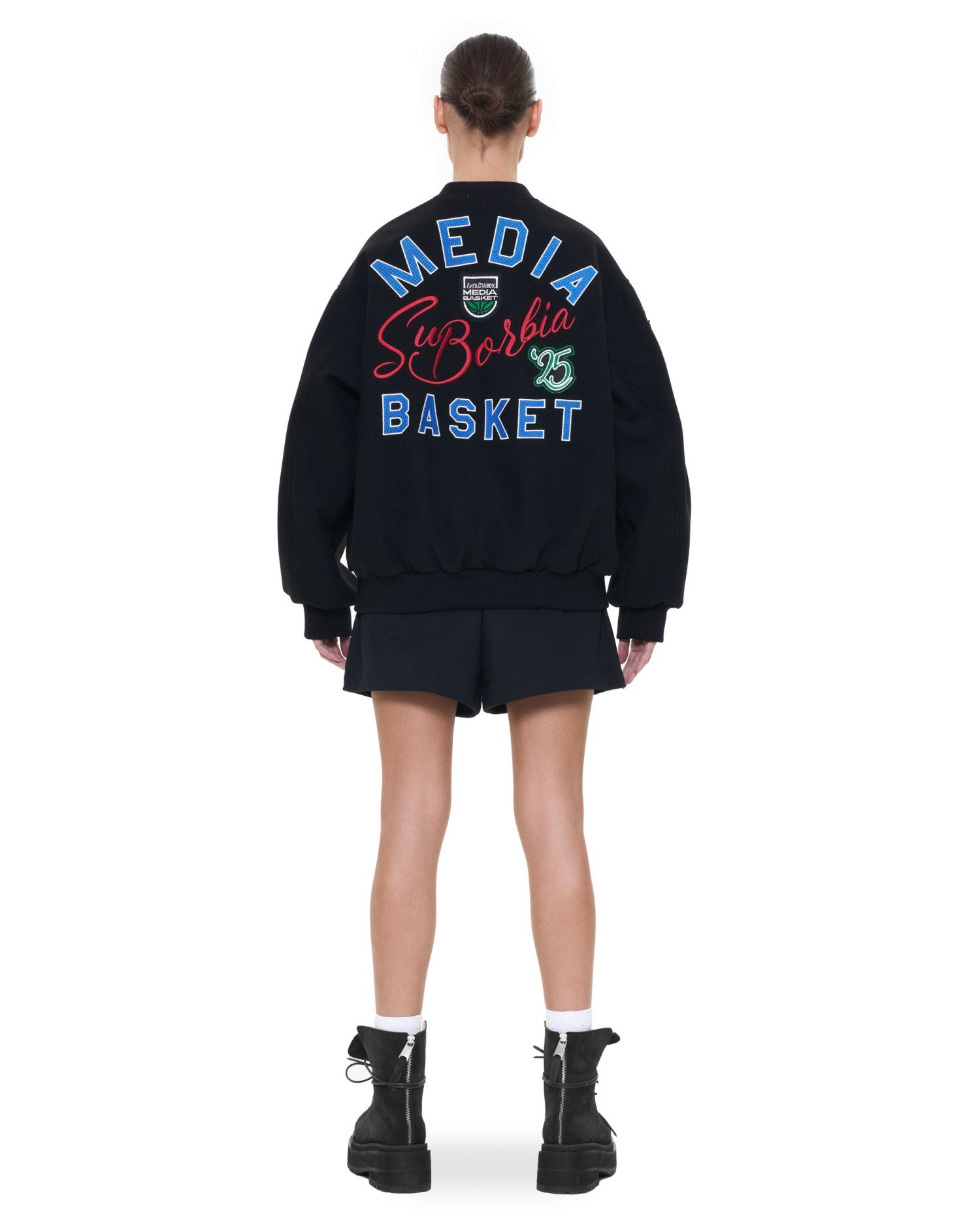 Бомбер MEDIA BASKET Black