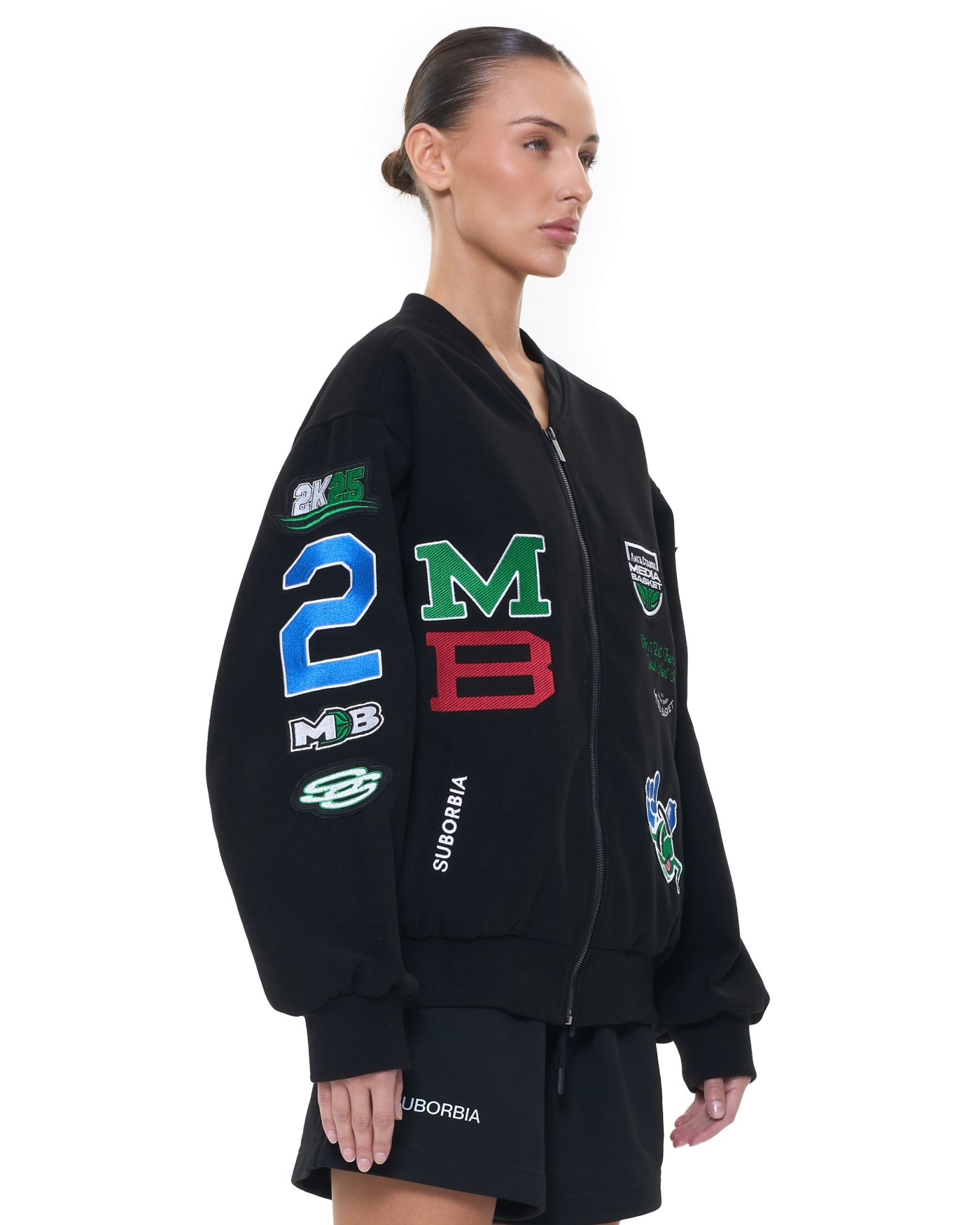 Бомбер MEDIA BASKET Black