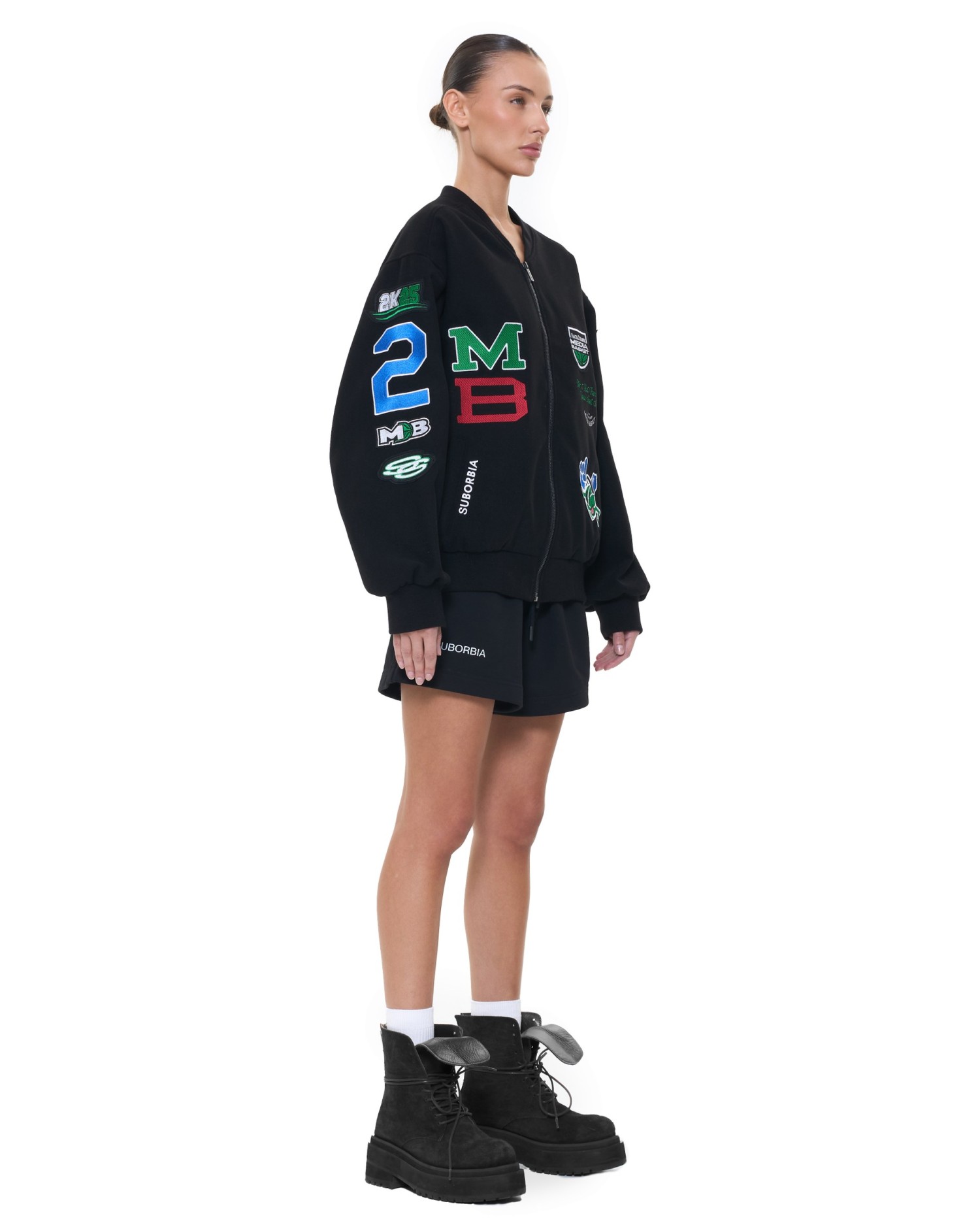 Бомбер MEDIA BASKET Black