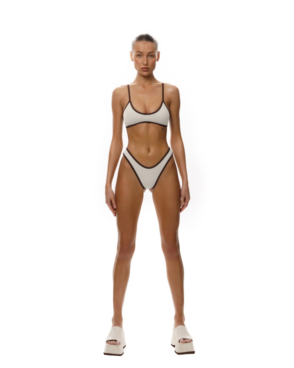 Купальник раздельный SUBORBIA White stone-Brown