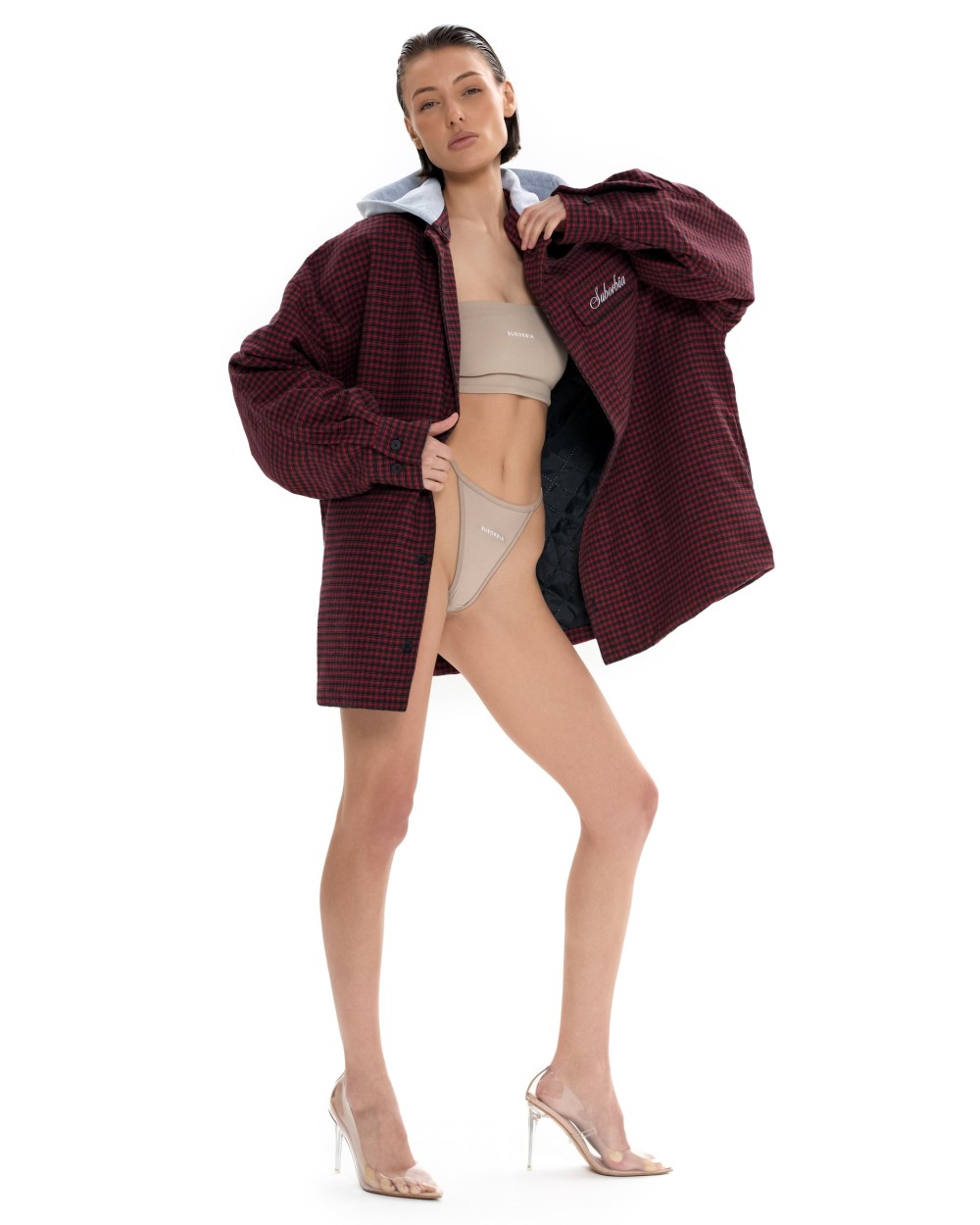 Куртка-рубашка со съемным капюшоном LOST SIGNAL Red-black