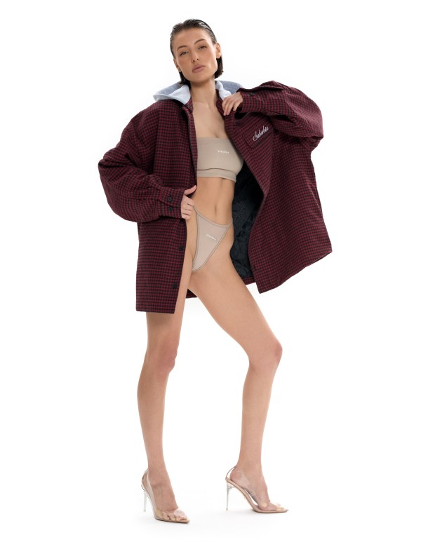 Куртка-рубашка со съемным капюшоном LOST SIGNAL Красный-Черный