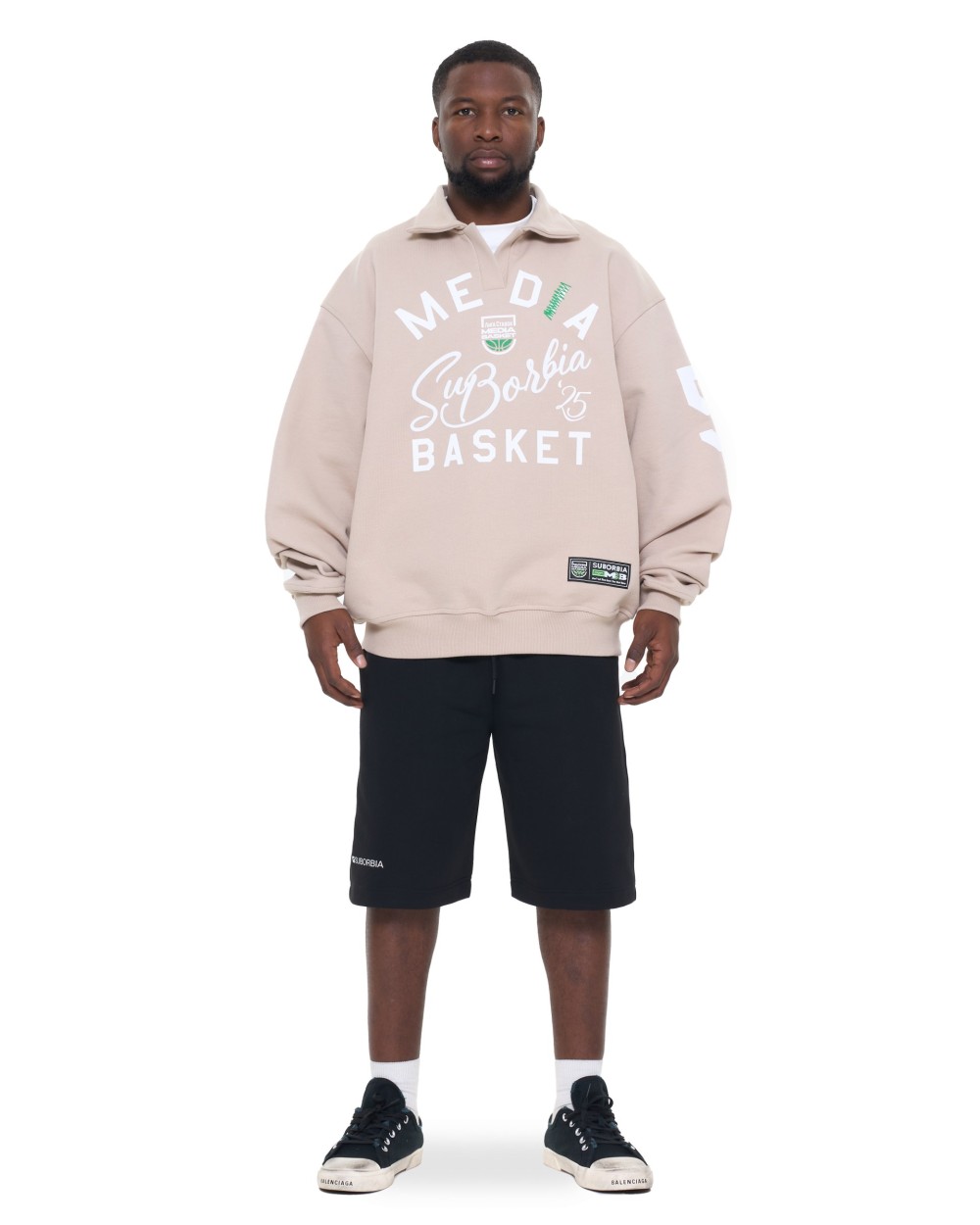 Свитшот-поло MEDIA BASKET MEN Beige