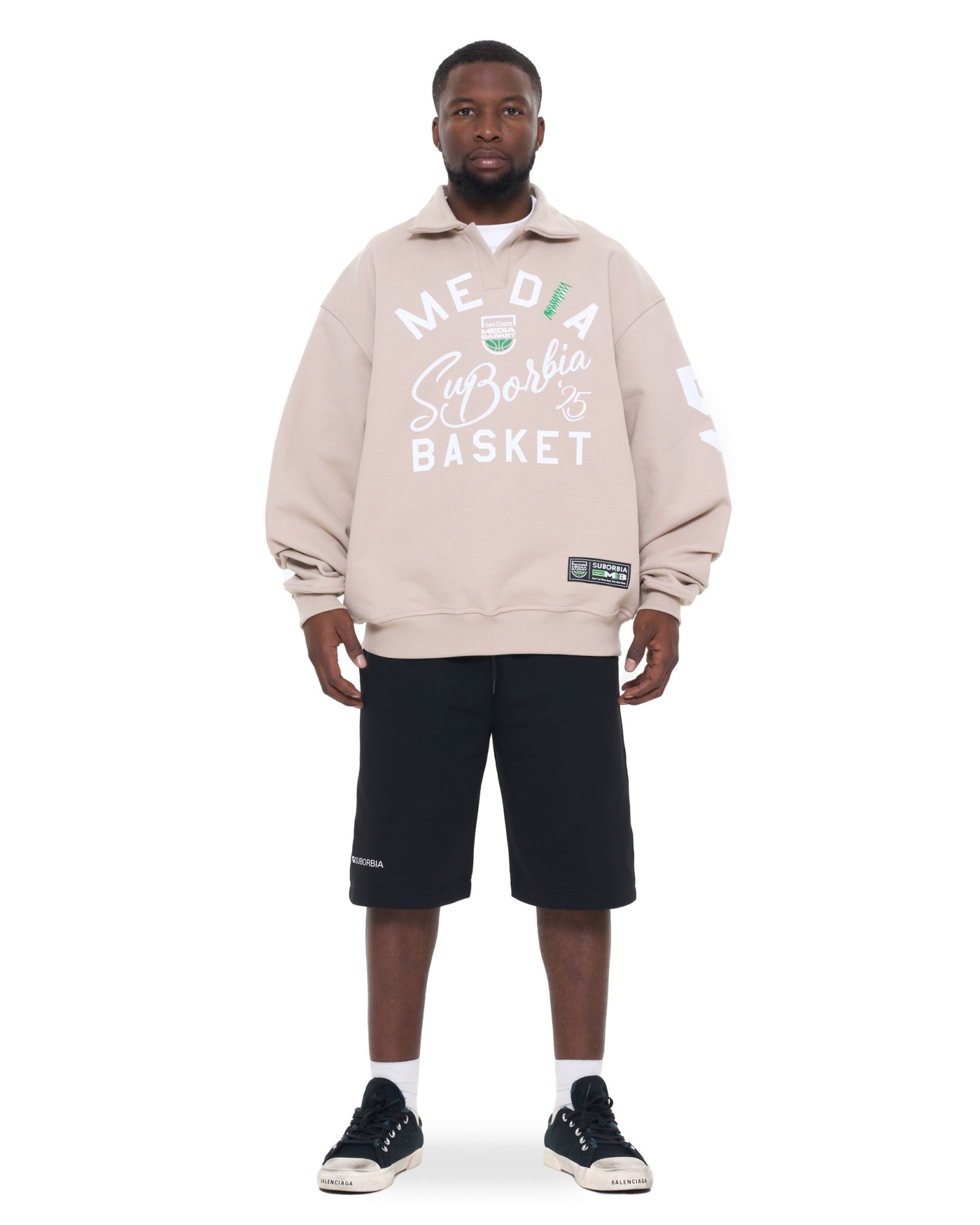 Свитшот-поло MEDIA BASKET MEN Beige