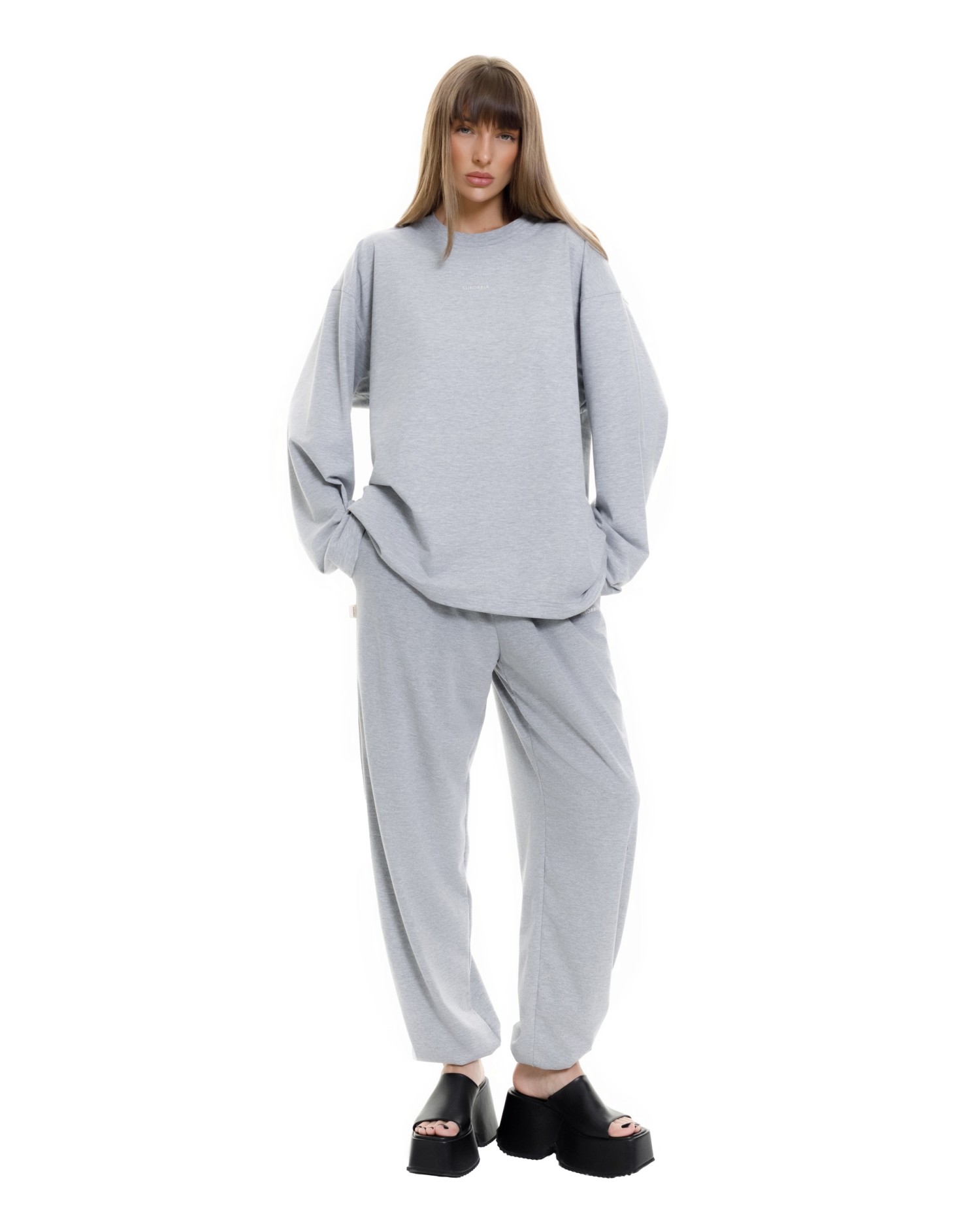 Лонгслив EST Dark grey melange