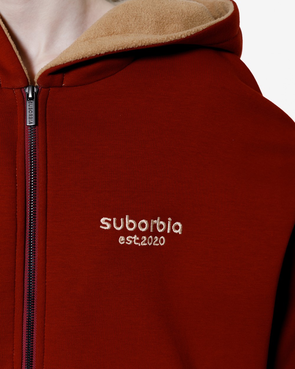 Худи ZIP DOUBLE TROUBLE Burgundy