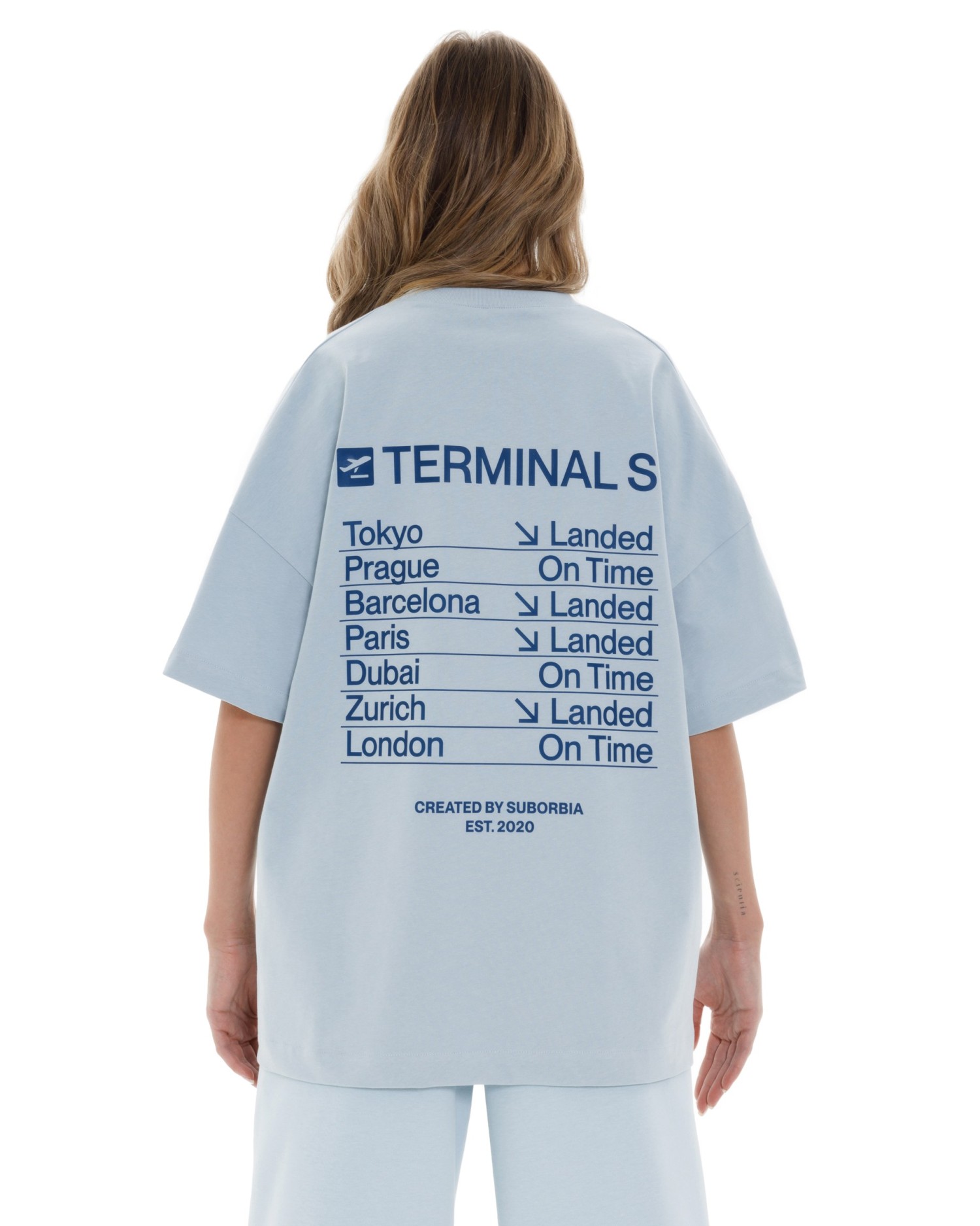 Футболка CITIES TERMINAL S `25 Light blue