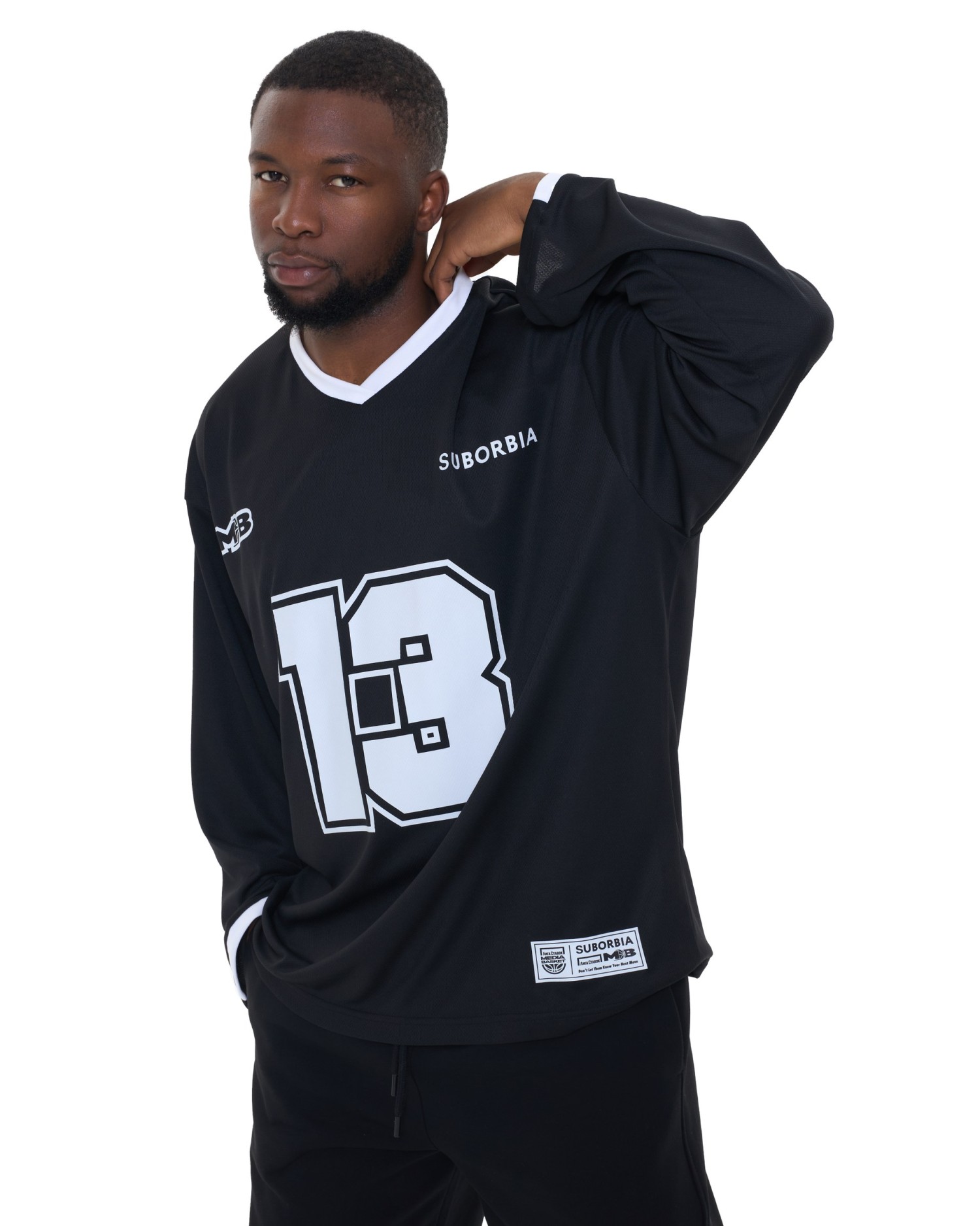 Лонгслив MEDIA BASKET MEN Black