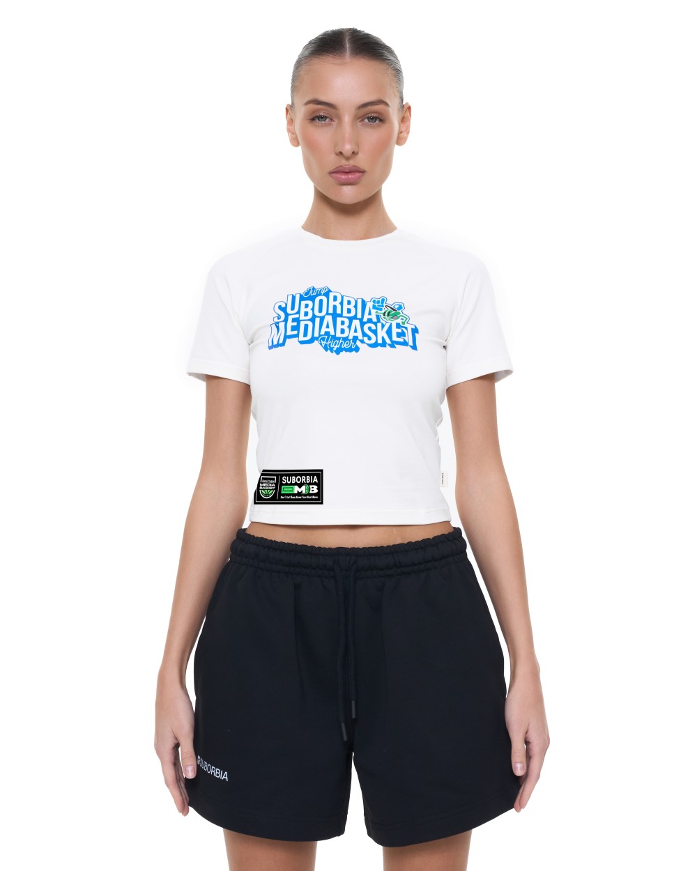 Футболка short MEDIA BASKET White