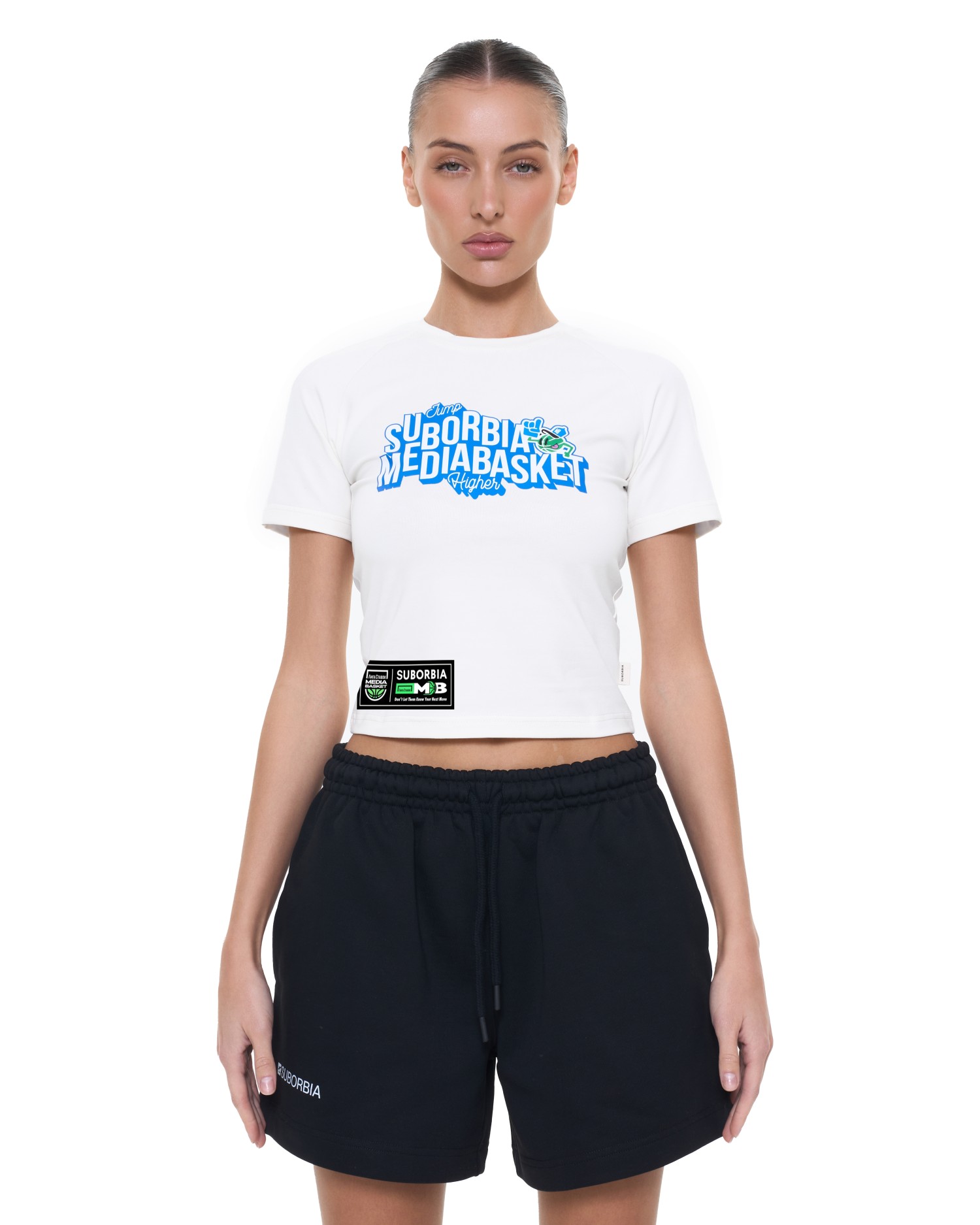 Футболка short MEDIA BASKET White