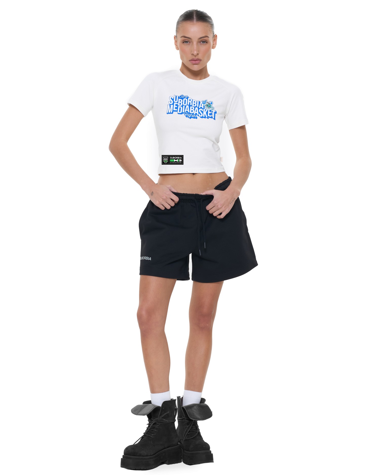 Футболка short MEDIA BASKET White