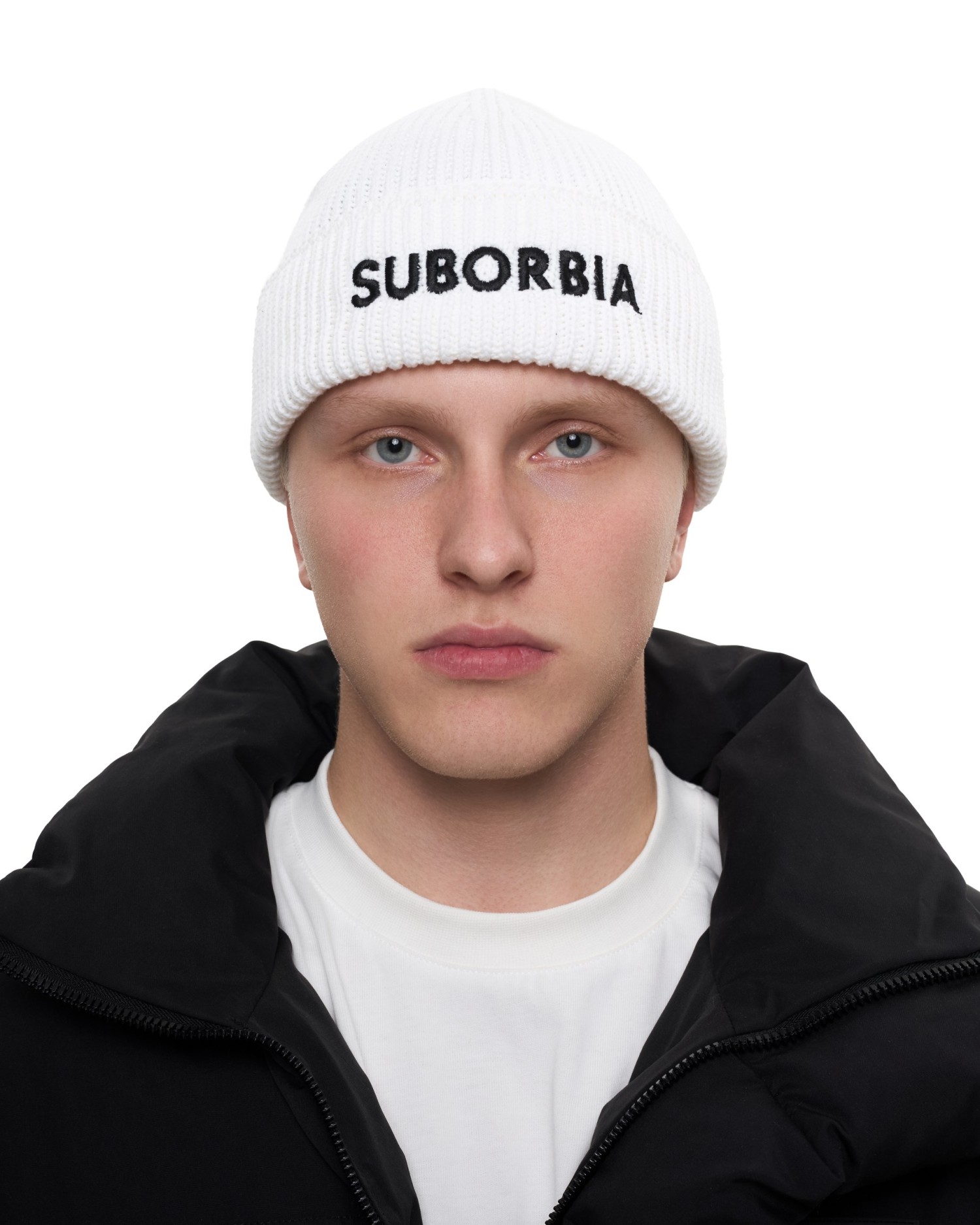 Шапка SUBORBIA Name MEN White