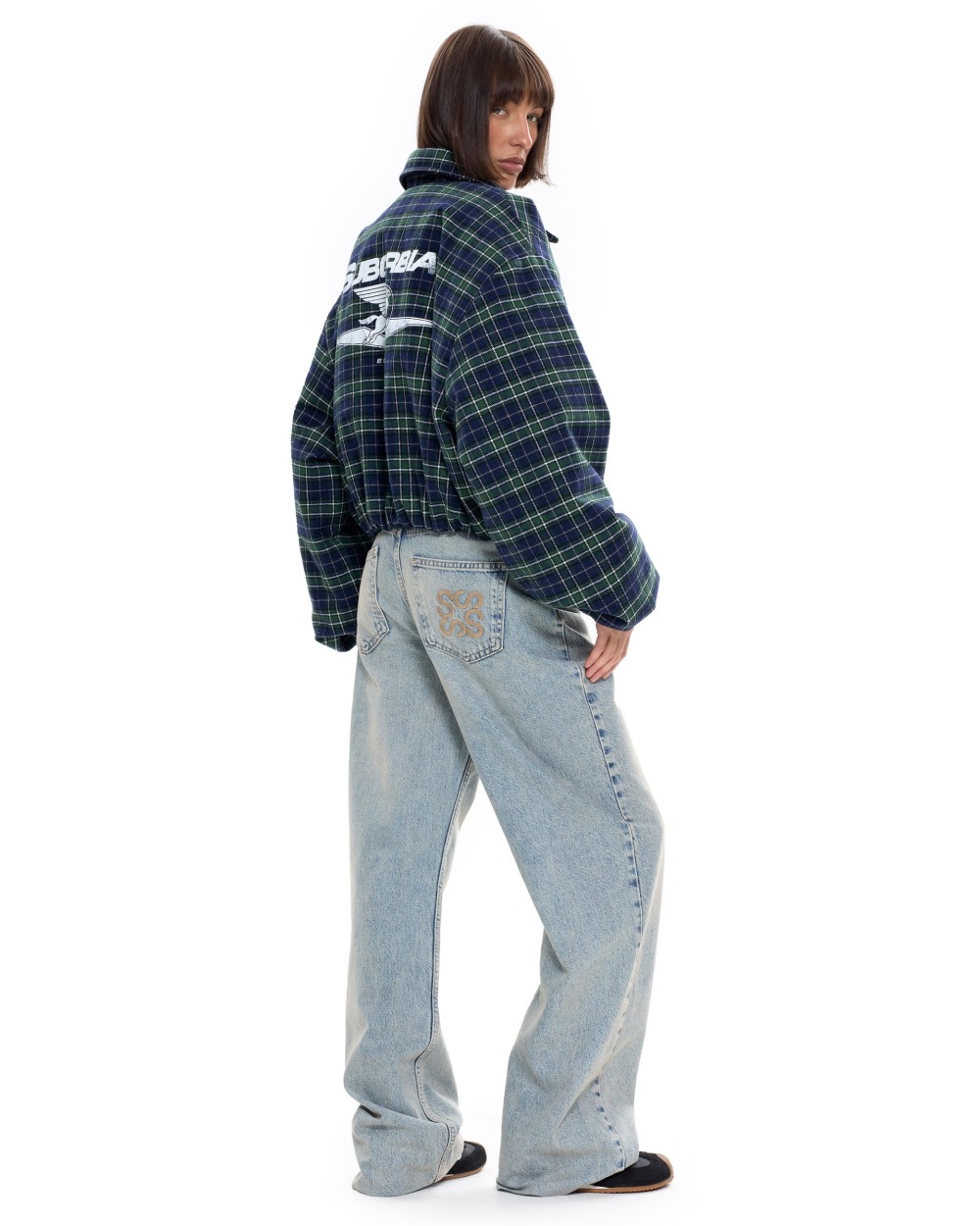 Бомбер в клетку Зеленый