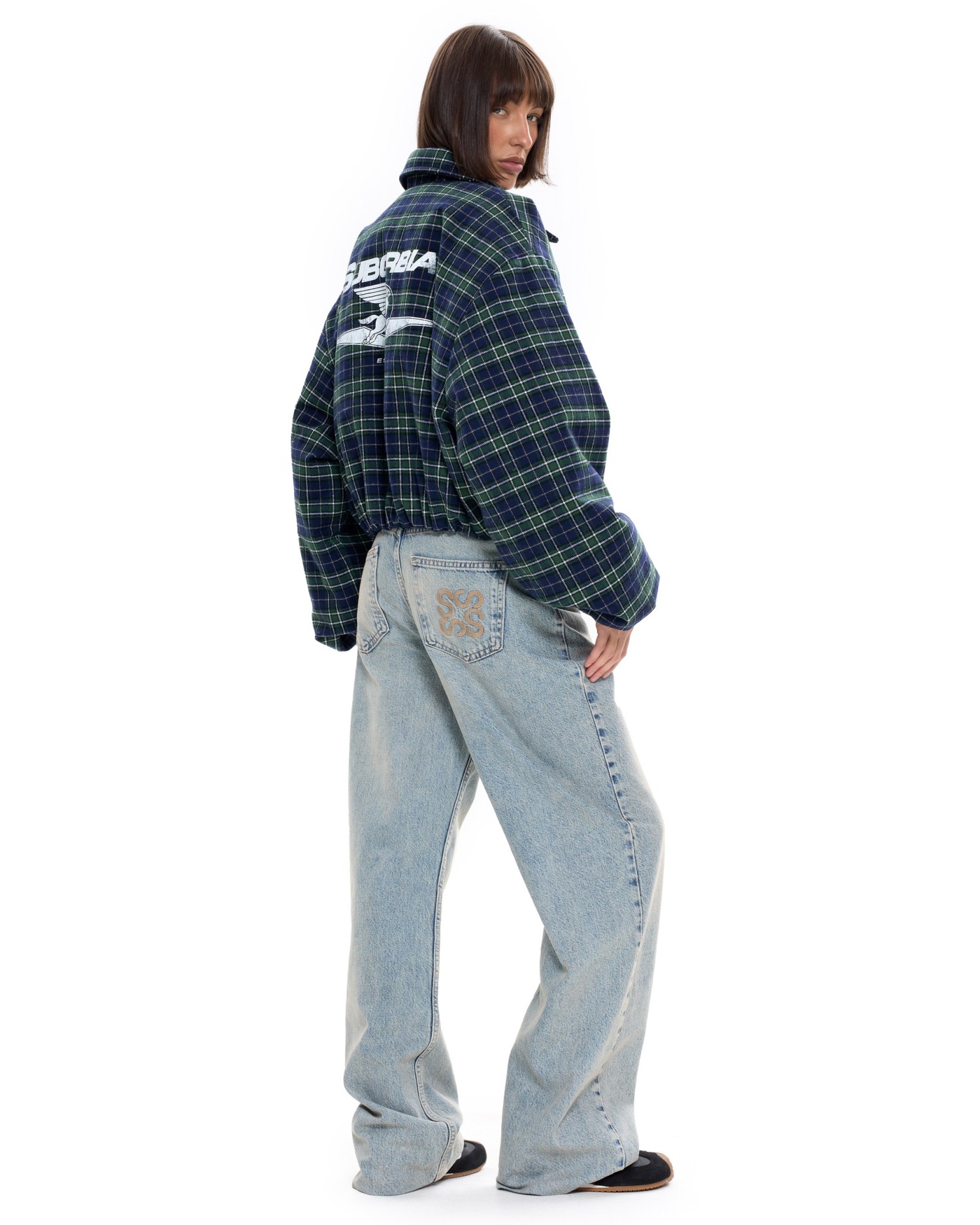 Бомбер в клетку Зеленый