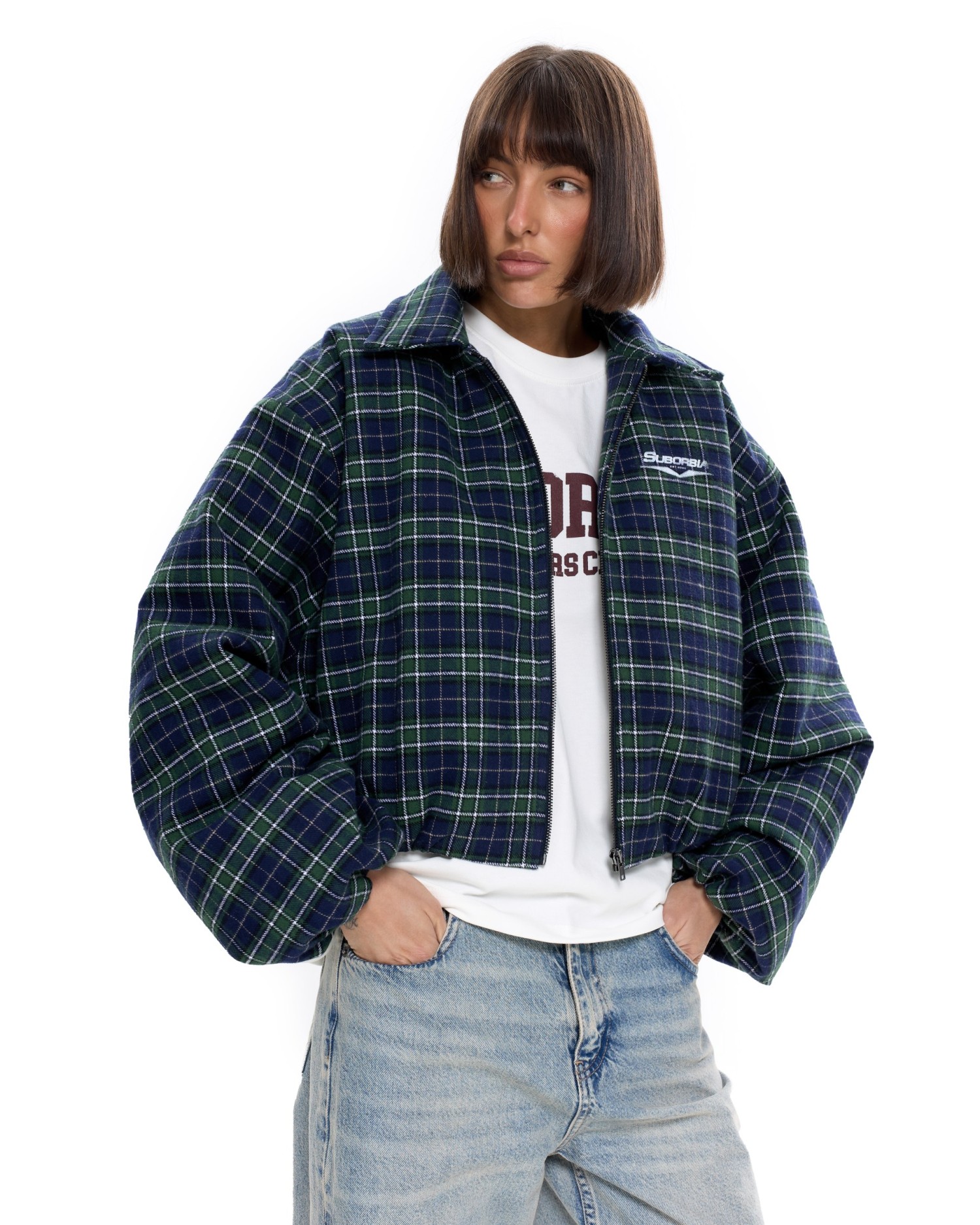 Бомбер в клетку Зеленый