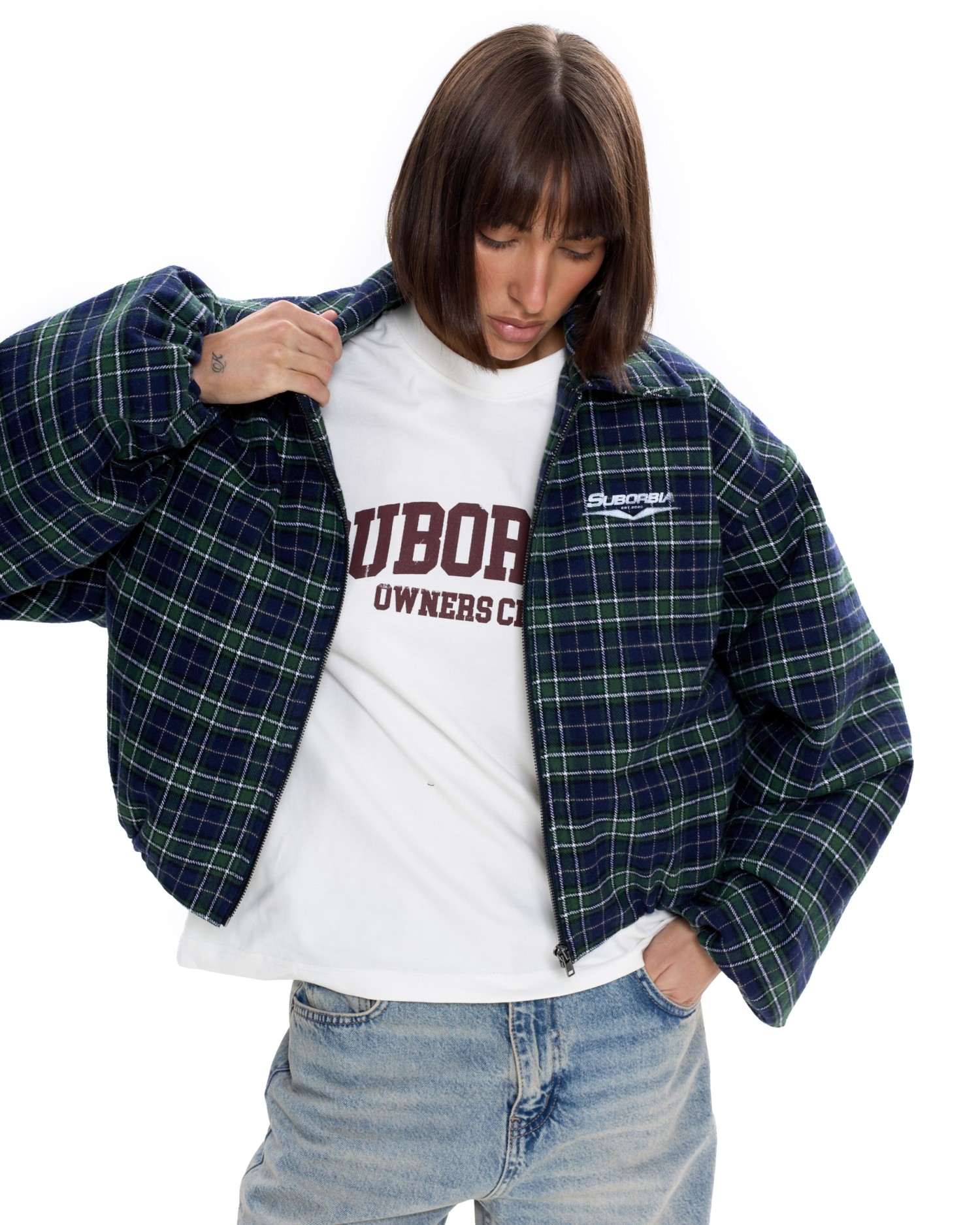 Бомбер в клетку Зеленый