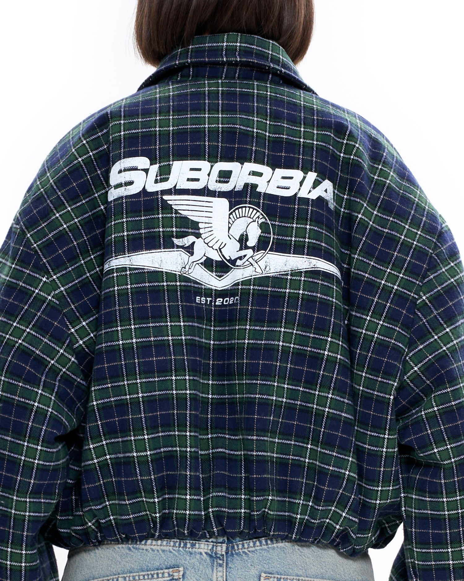 Бомбер в клетку Зеленый