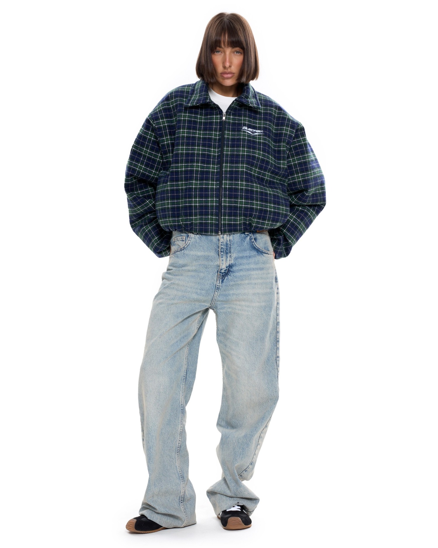 Бомбер в клетку Зеленый