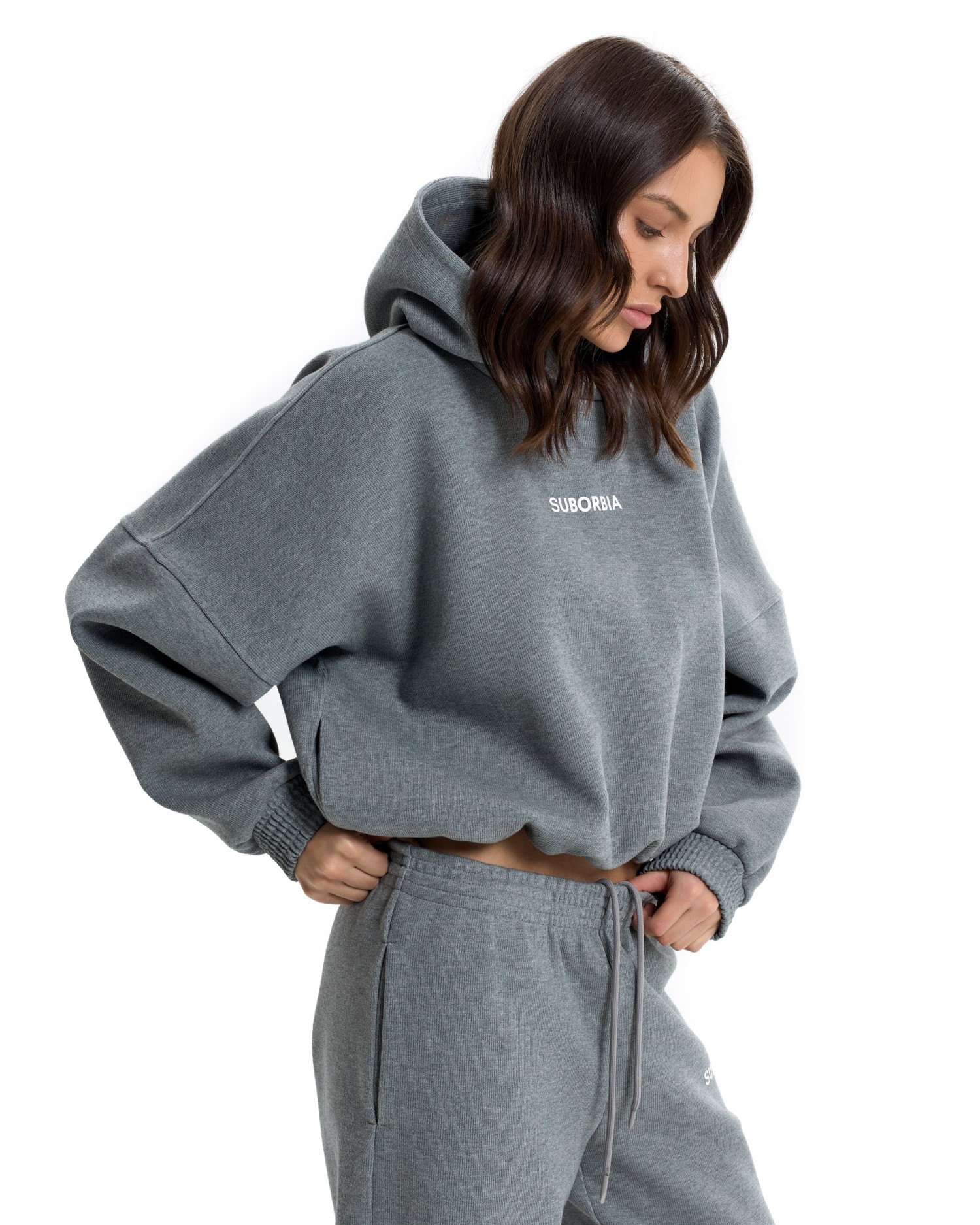 Костюм STAPLE Grey melange-White