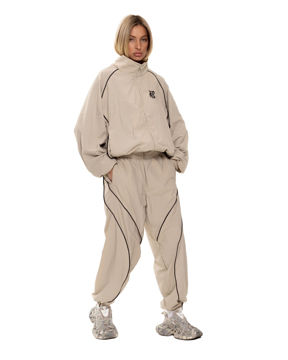Джоггеры Brooklyn 7 Beige-black