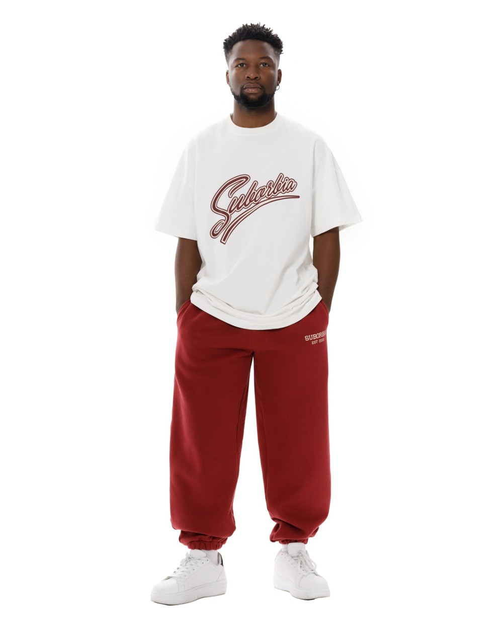 Джоггеры College MEN Burgundy