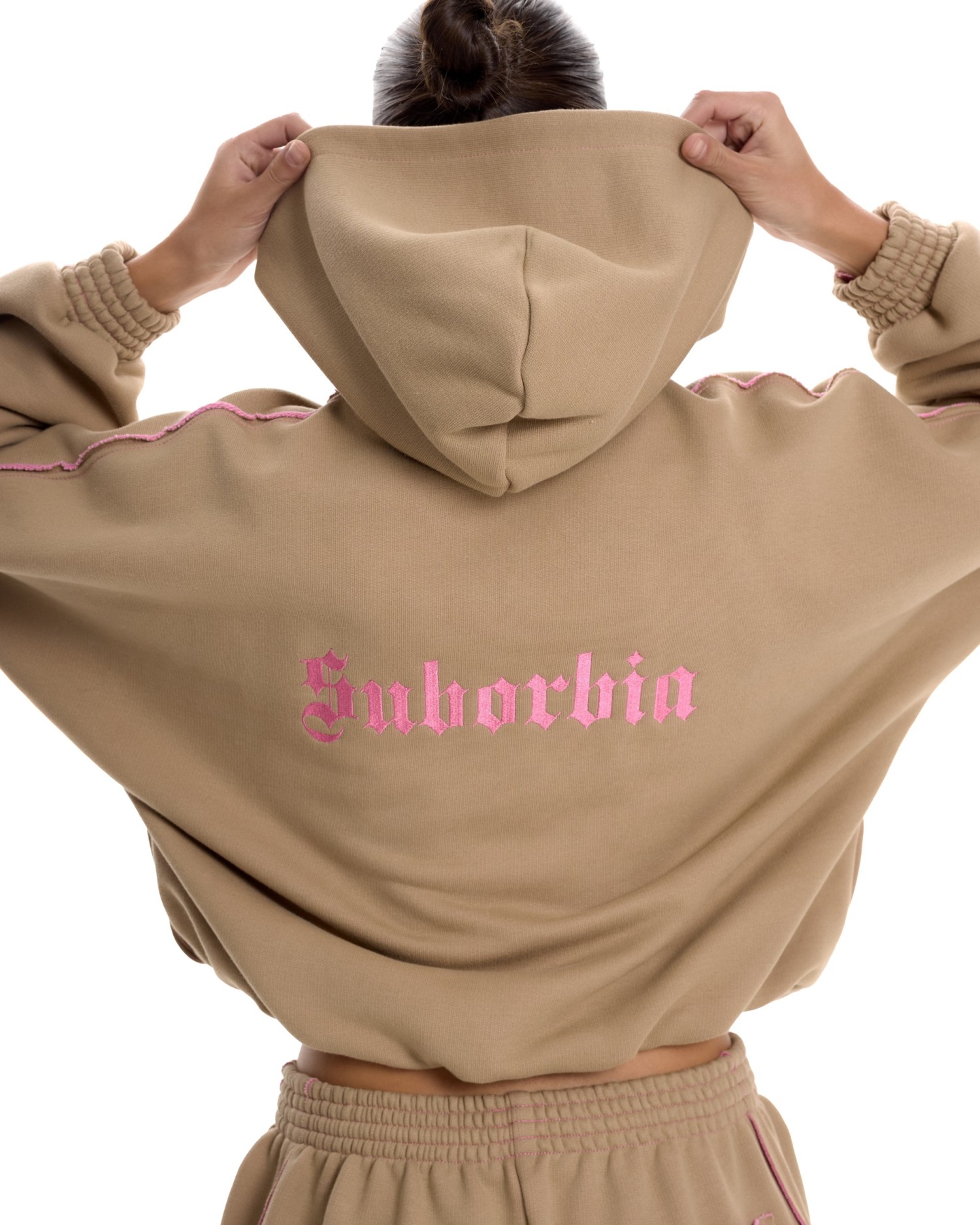 Костюм DOUBLE TROUBLE с палаццо Beige-Pink