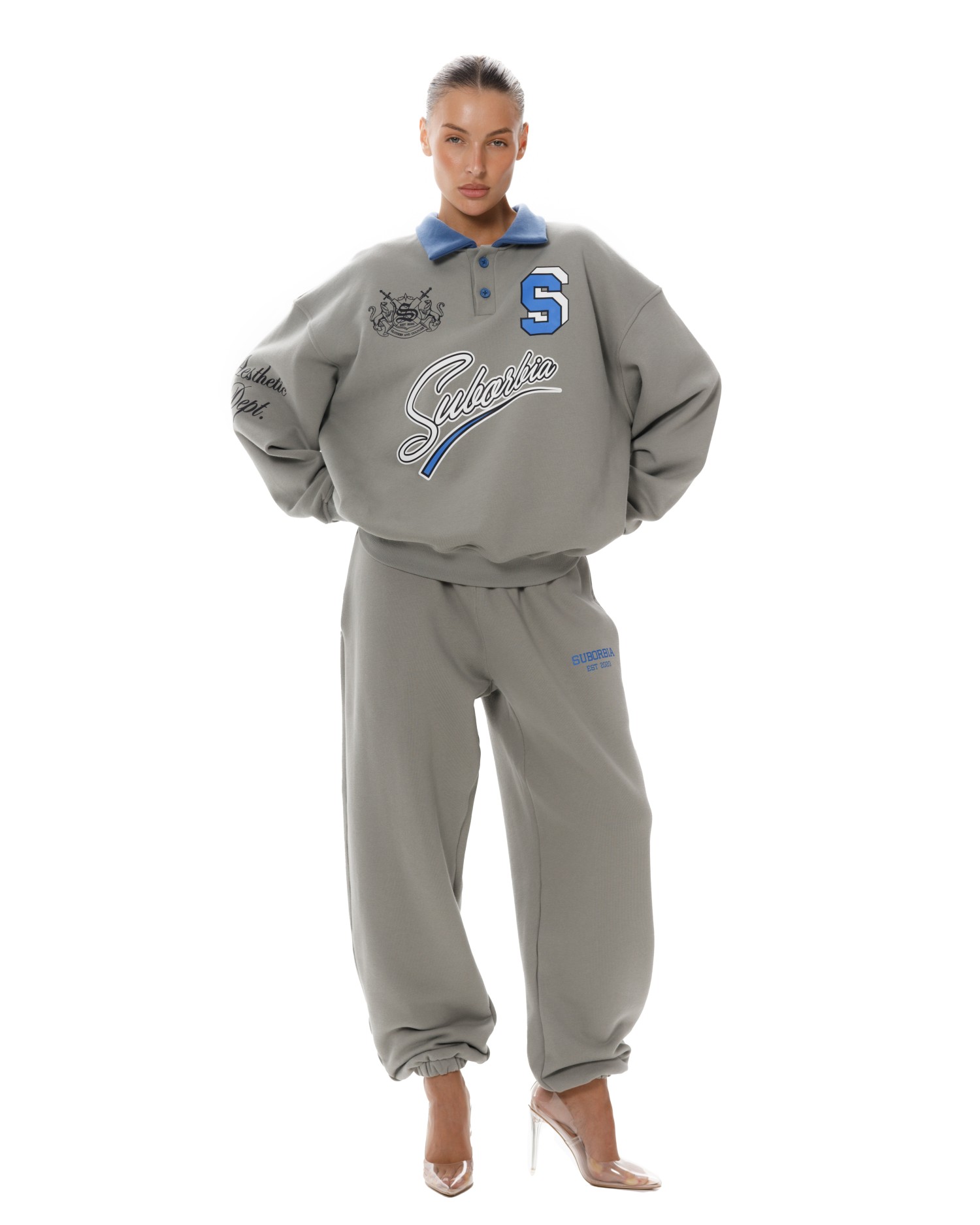 Свитшот-поло College S Grey