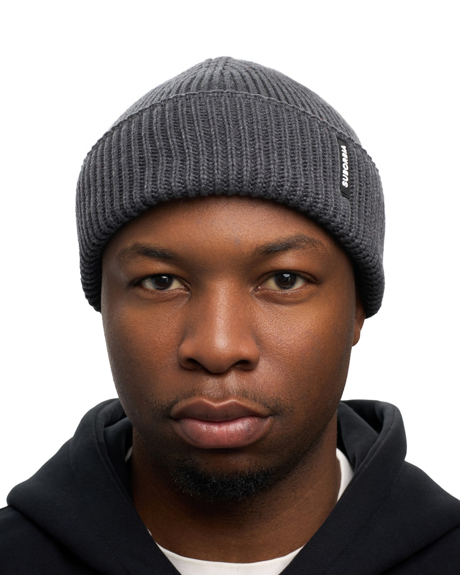 Шапка бини SUBORBIA MEN Dark grey melange