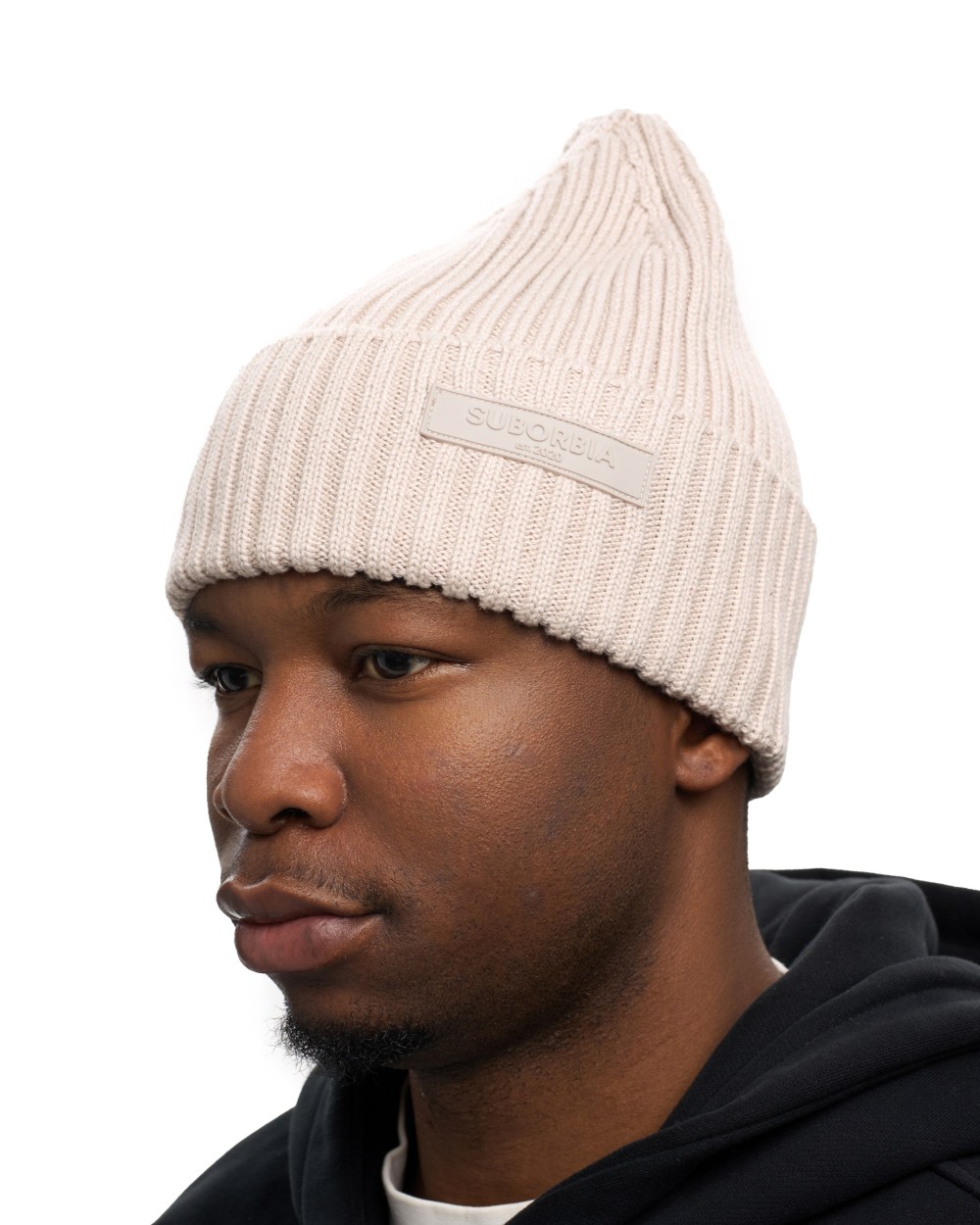 Шапка KNITTED MEN White stone