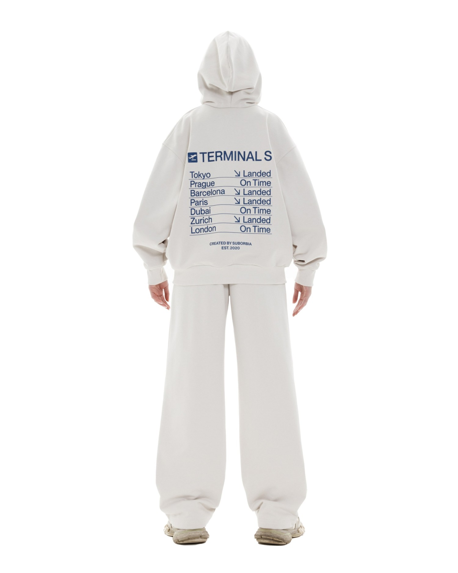 Худи ZIP TERMINAL S `25 White stone