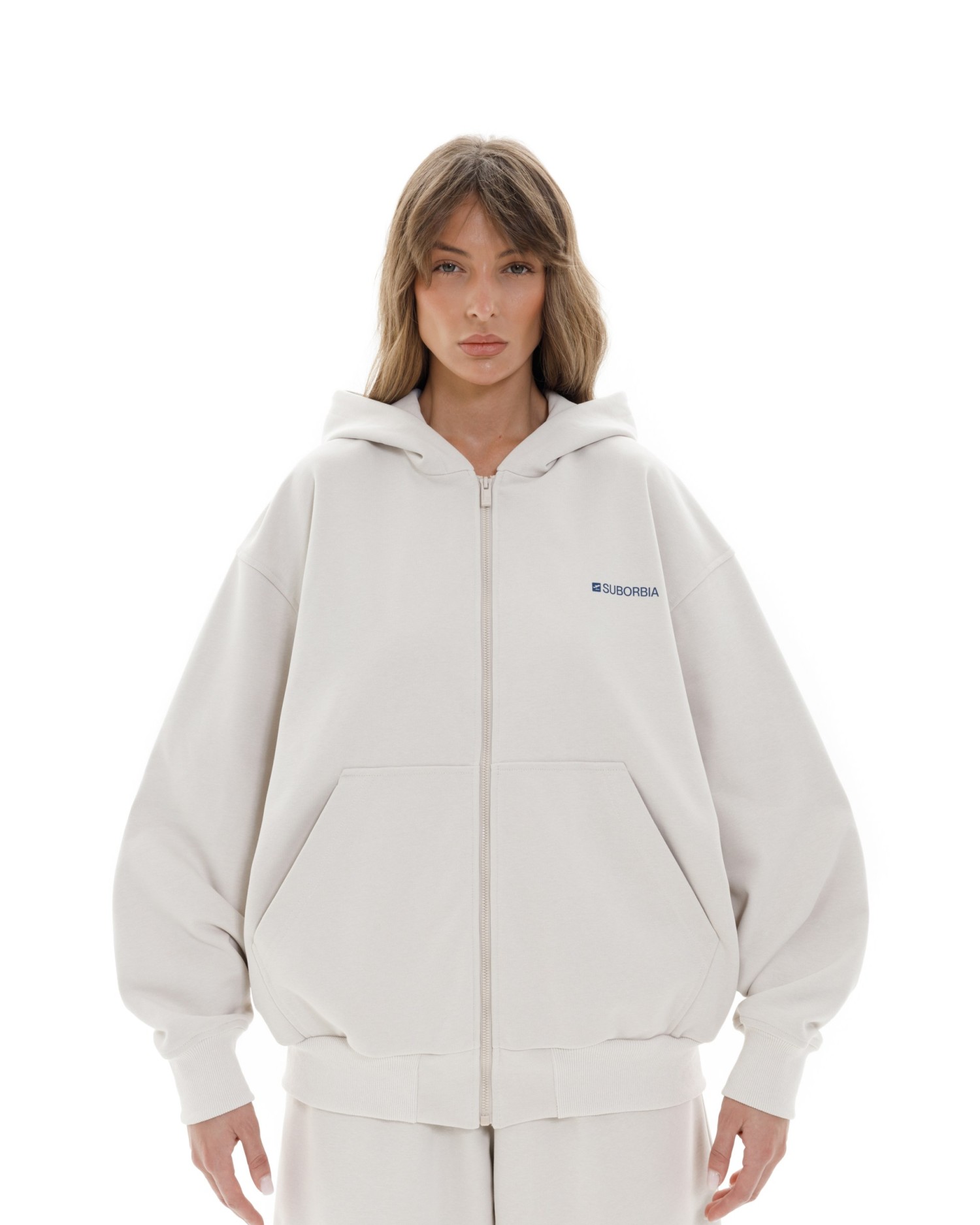 Худи ZIP TERMINAL S `25 White stone