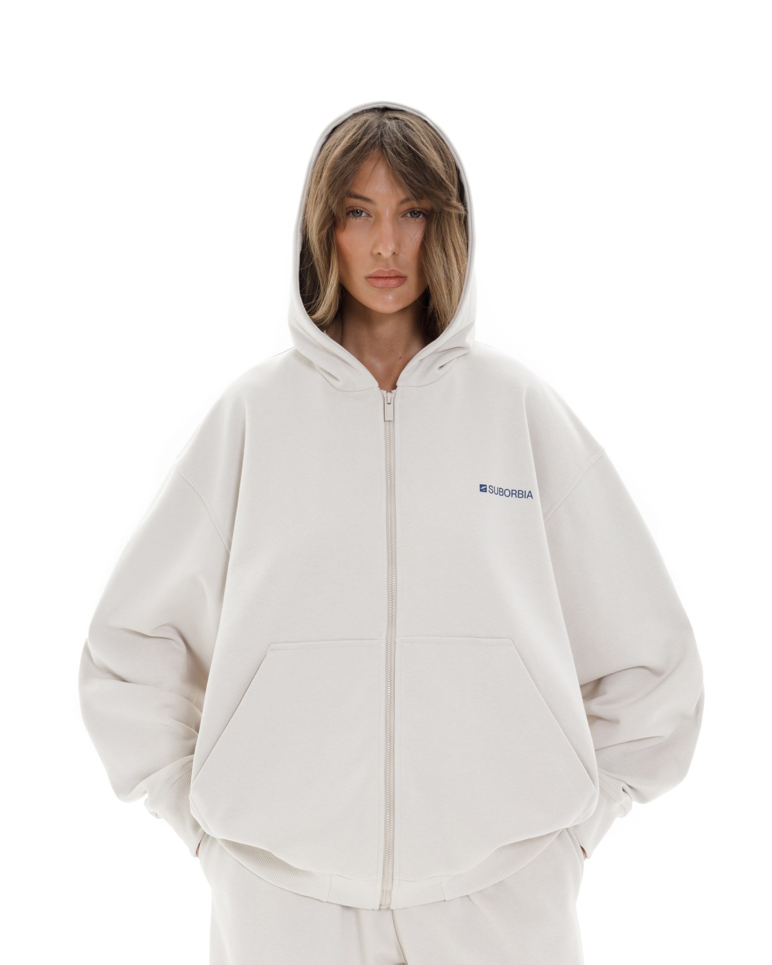 Худи ZIP TERMINAL S `25 White stone