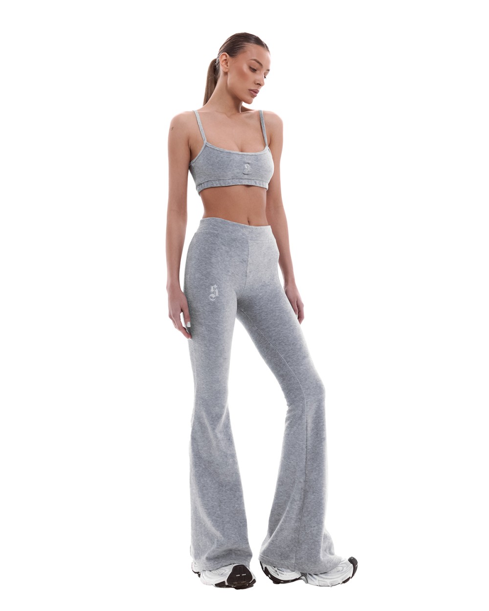 Брюки клёш ASHES Grey Melange