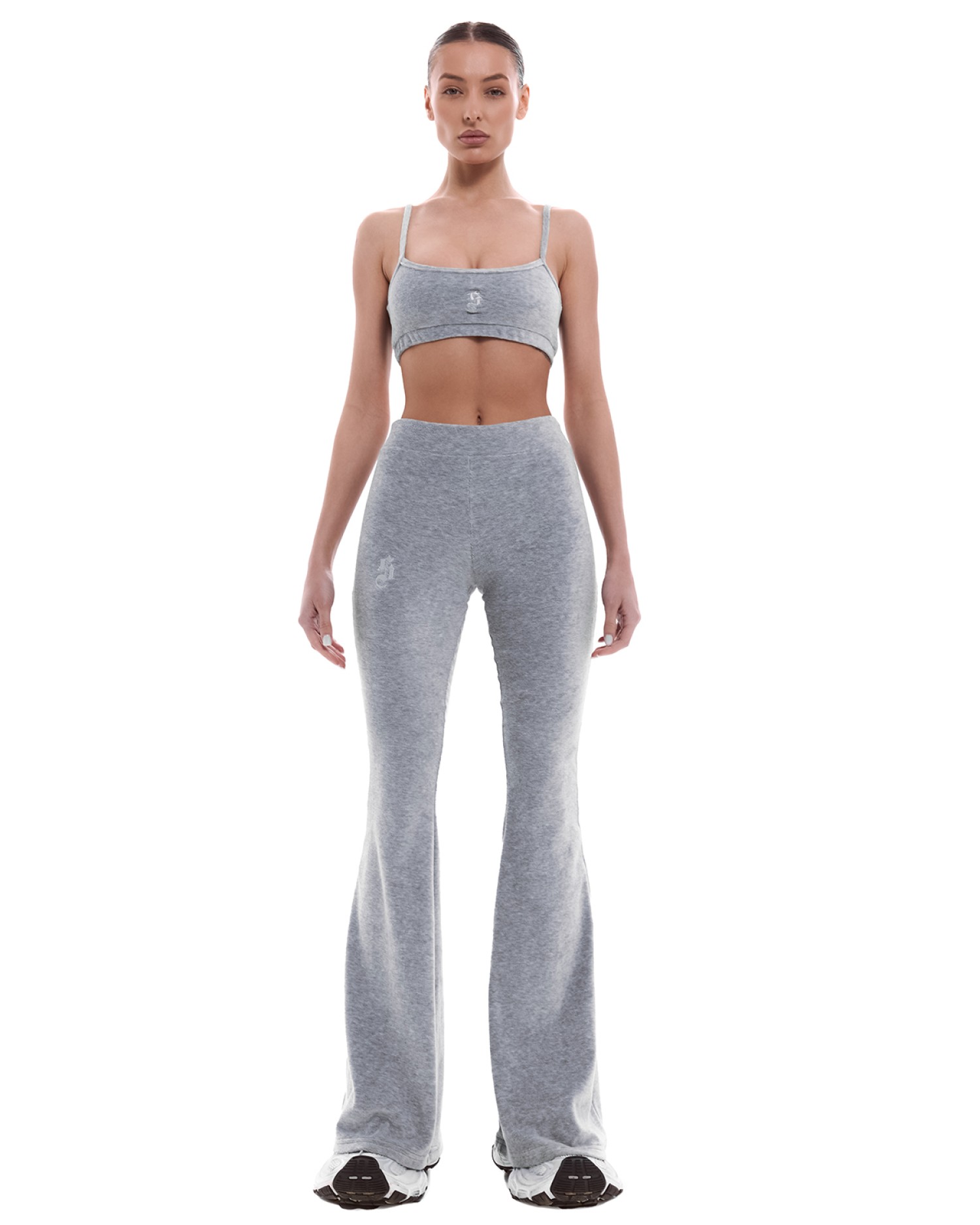 Брюки клёш ASHES Grey Melange