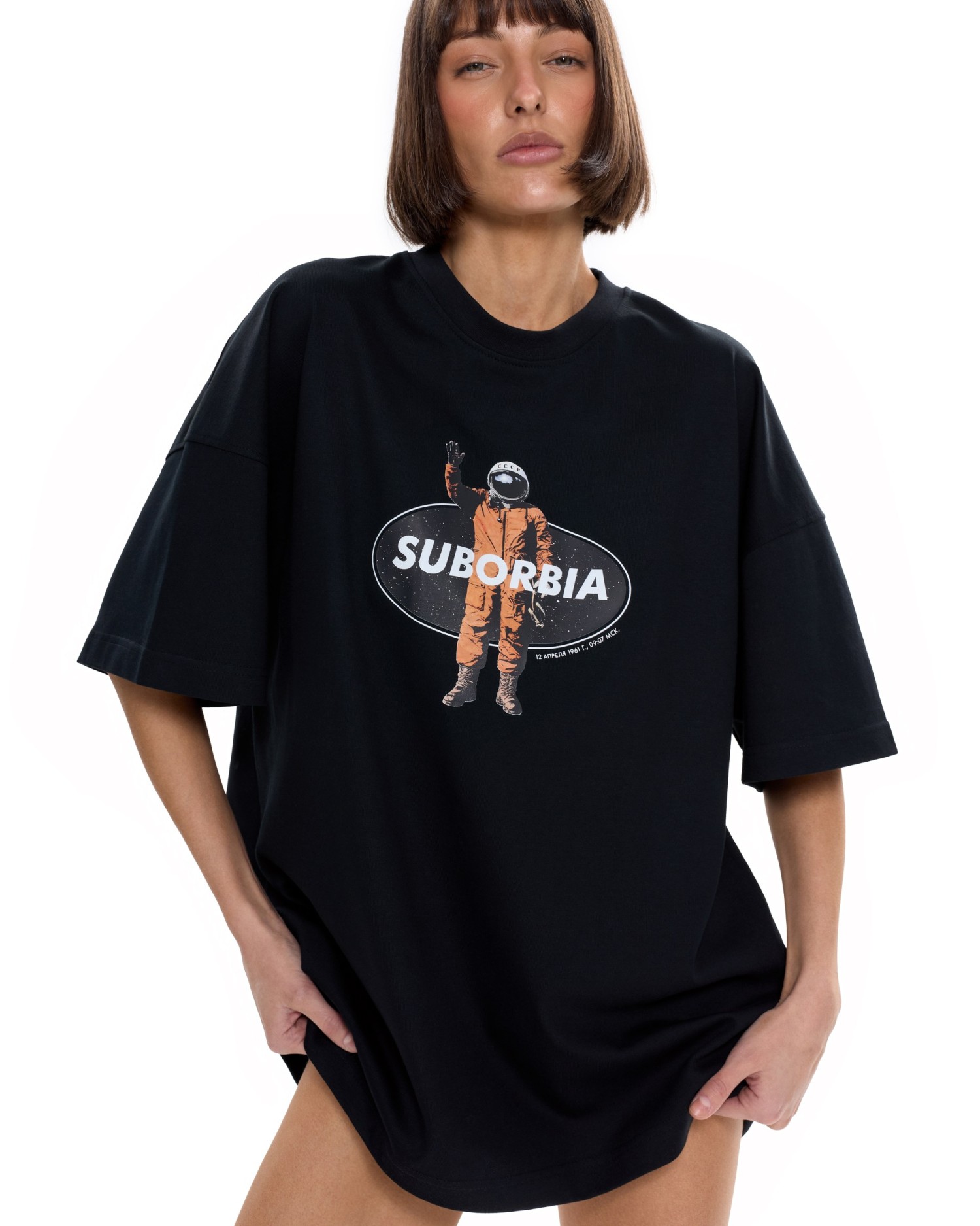 Футболка Космонавт Черный