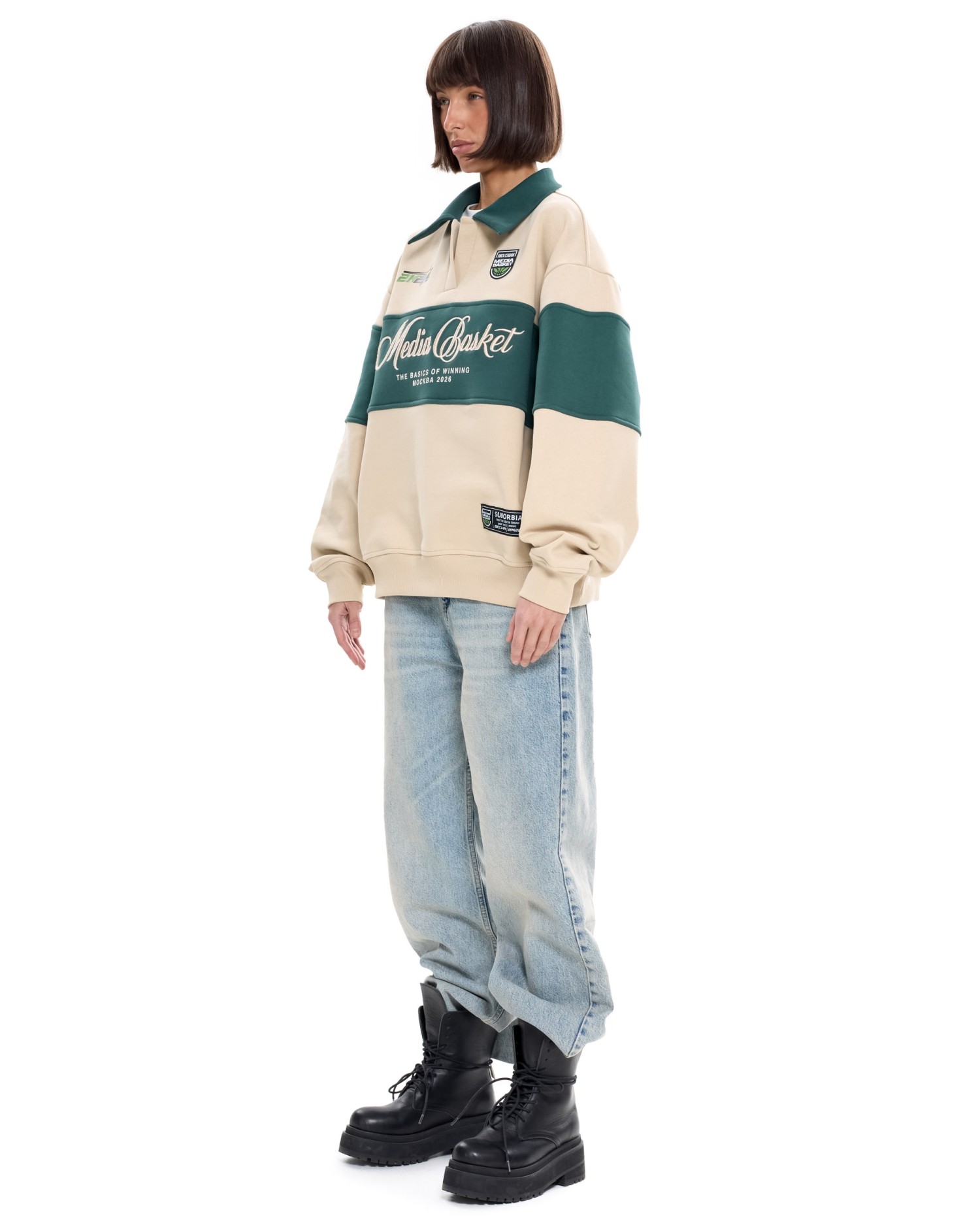 Поло МЕДИА БАСКЕТ Бежевый