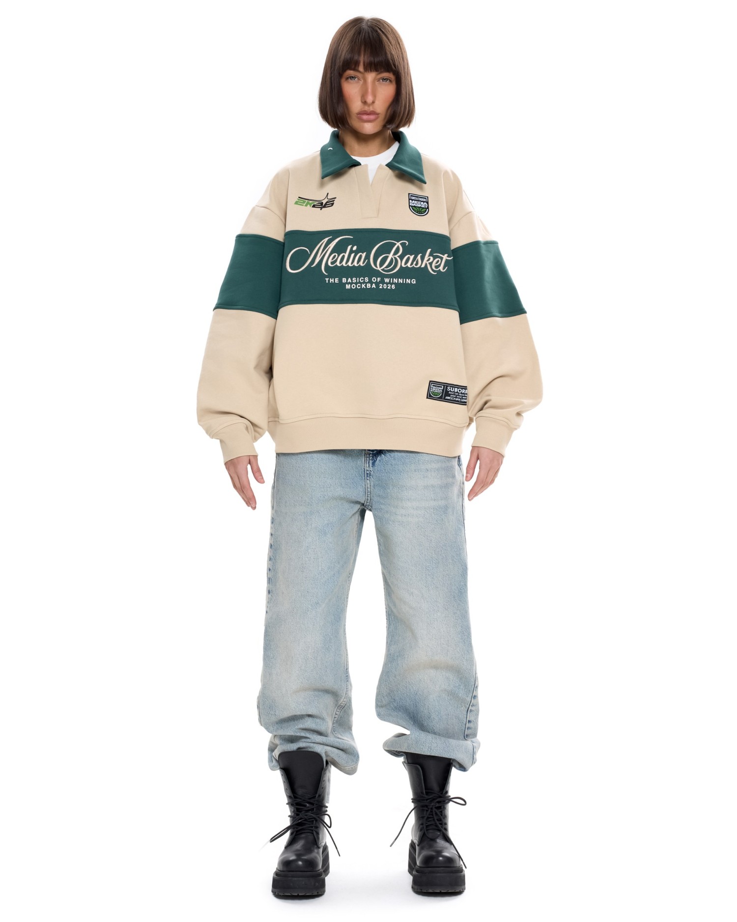 Поло МЕДИА БАСКЕТ Бежевый