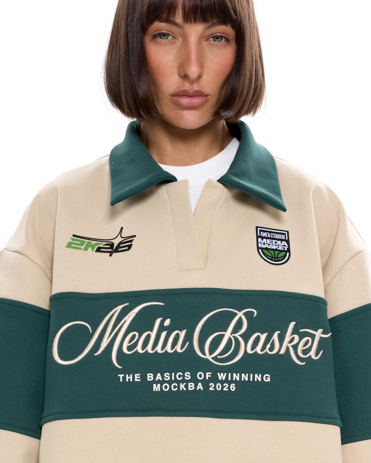 Поло МЕДИА БАСКЕТ Бежевый