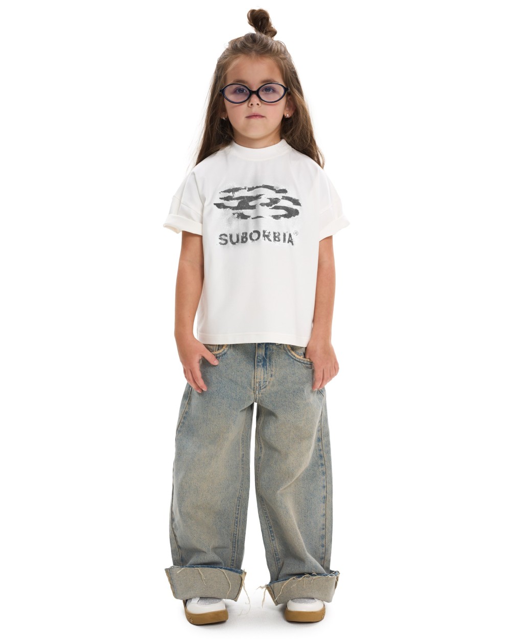 Футболка JPG13 Junior 128-134 Белый-Черный