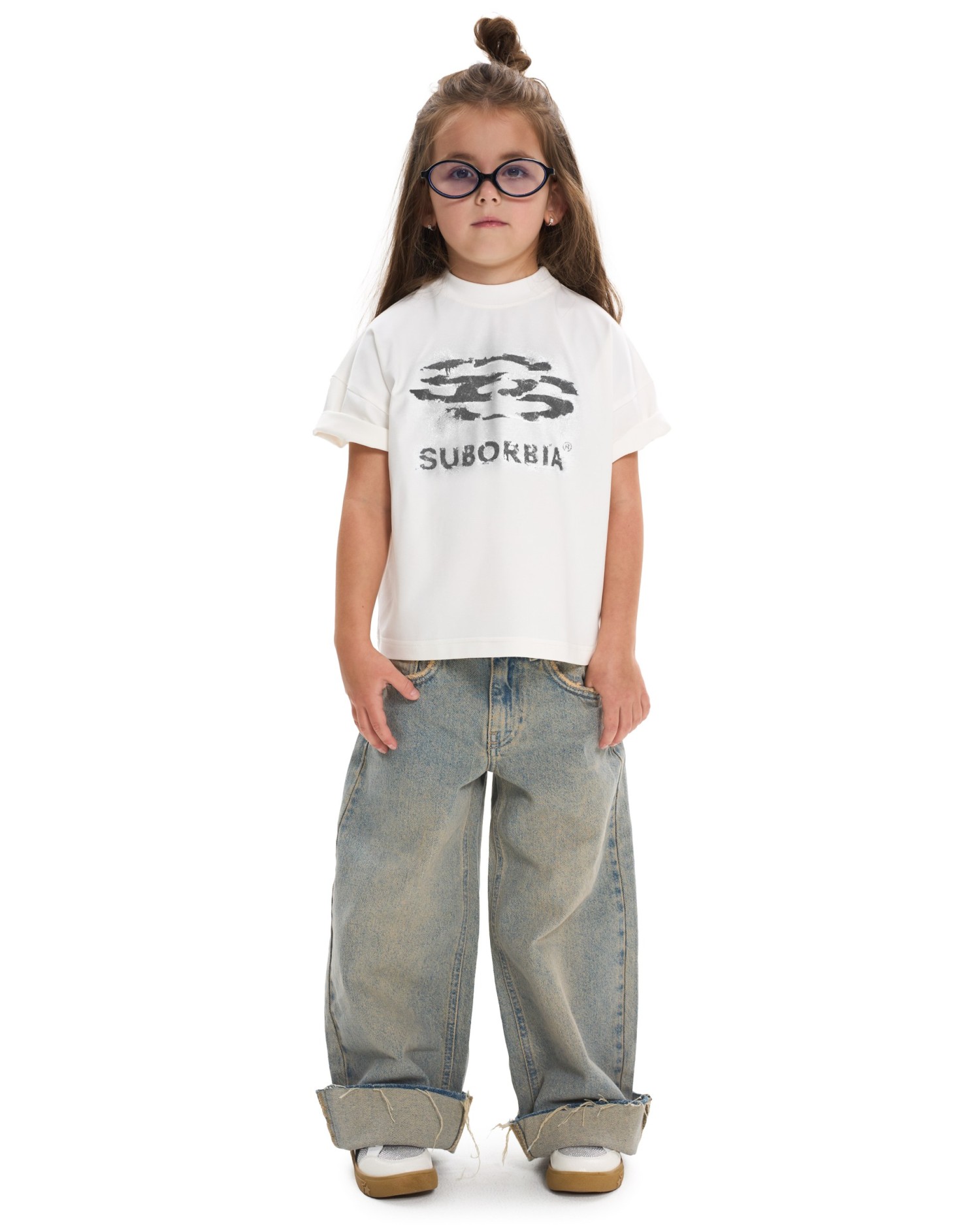 Футболка JPG13 Junior 128-134 Белый-Черный