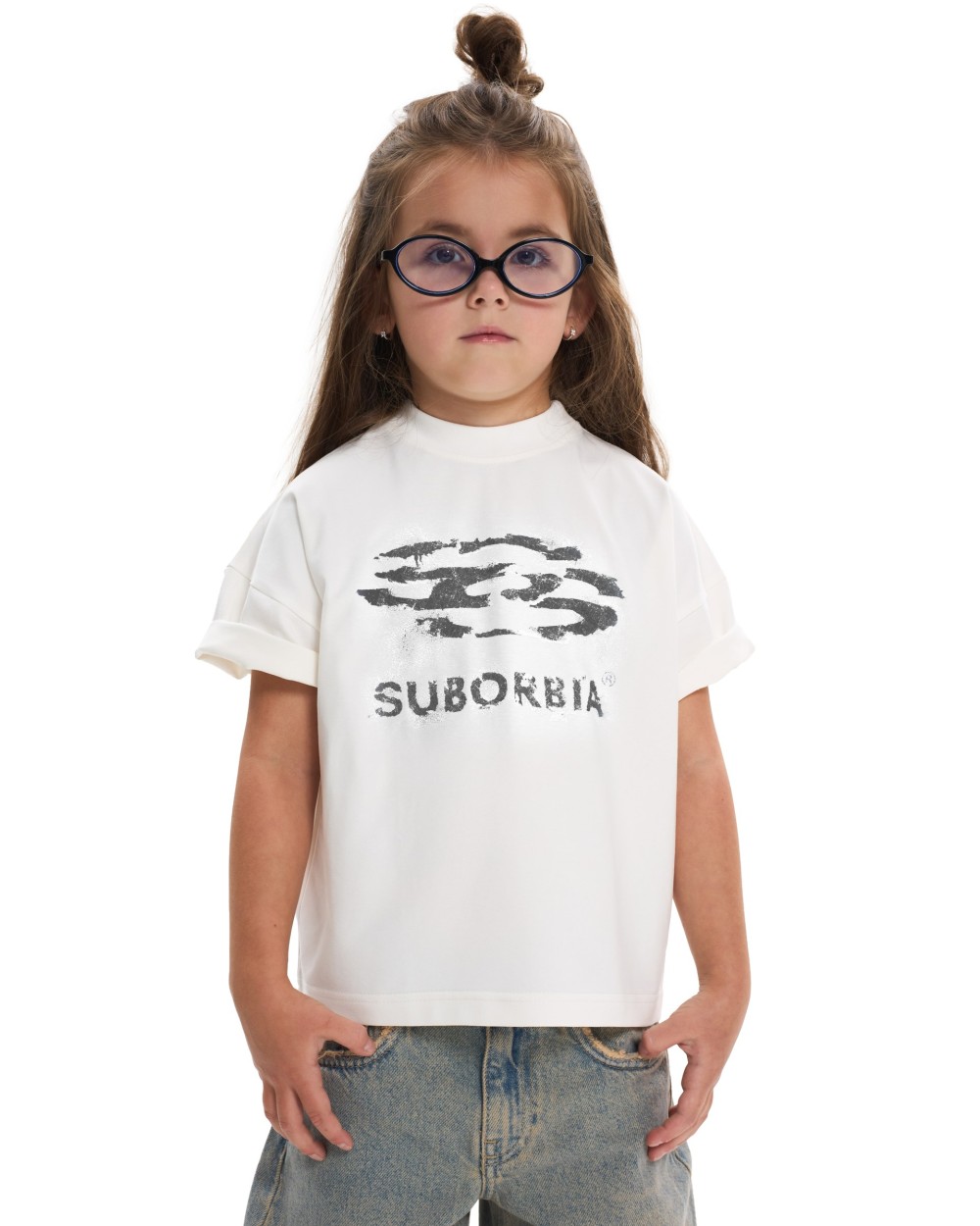 Футболка JPG13 Junior 128-134 Белый-Черный
