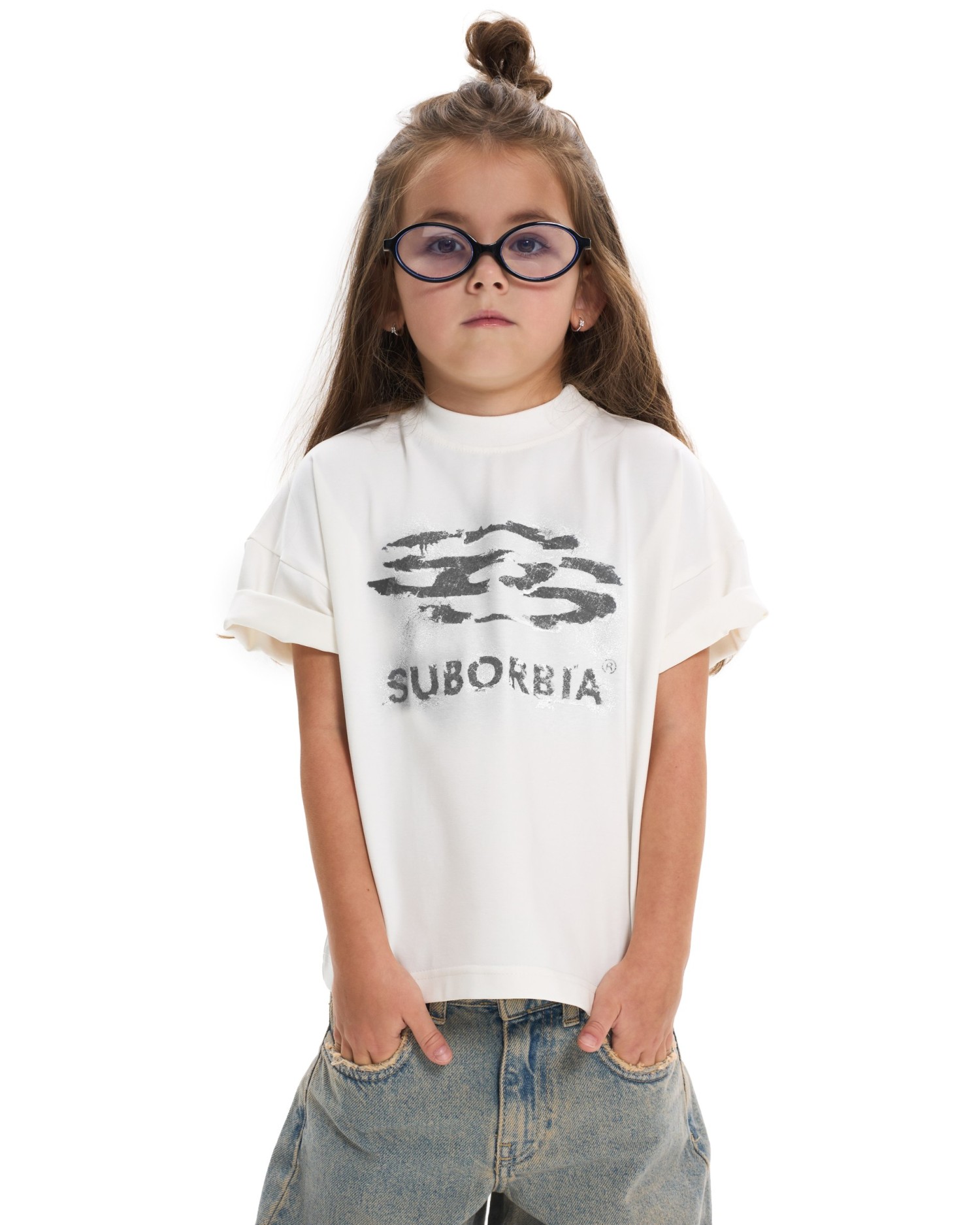 Футболка JPG13 Junior 128-134 Белый-Черный